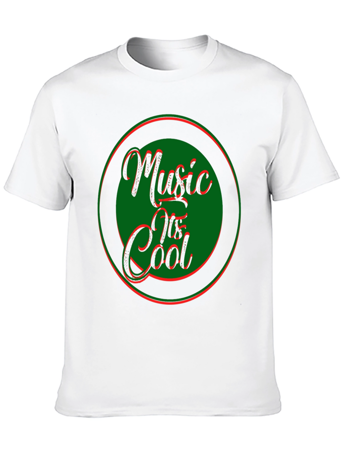 Music Is Cool Graphic Tee - Black
