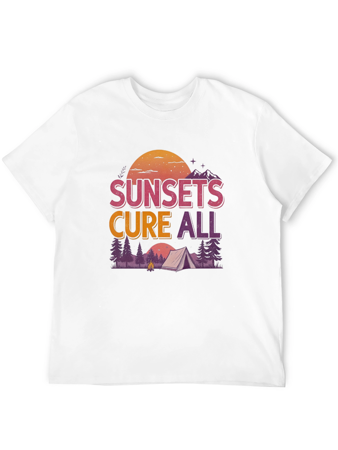 Sunsets Cure All Camping Graphic Tee