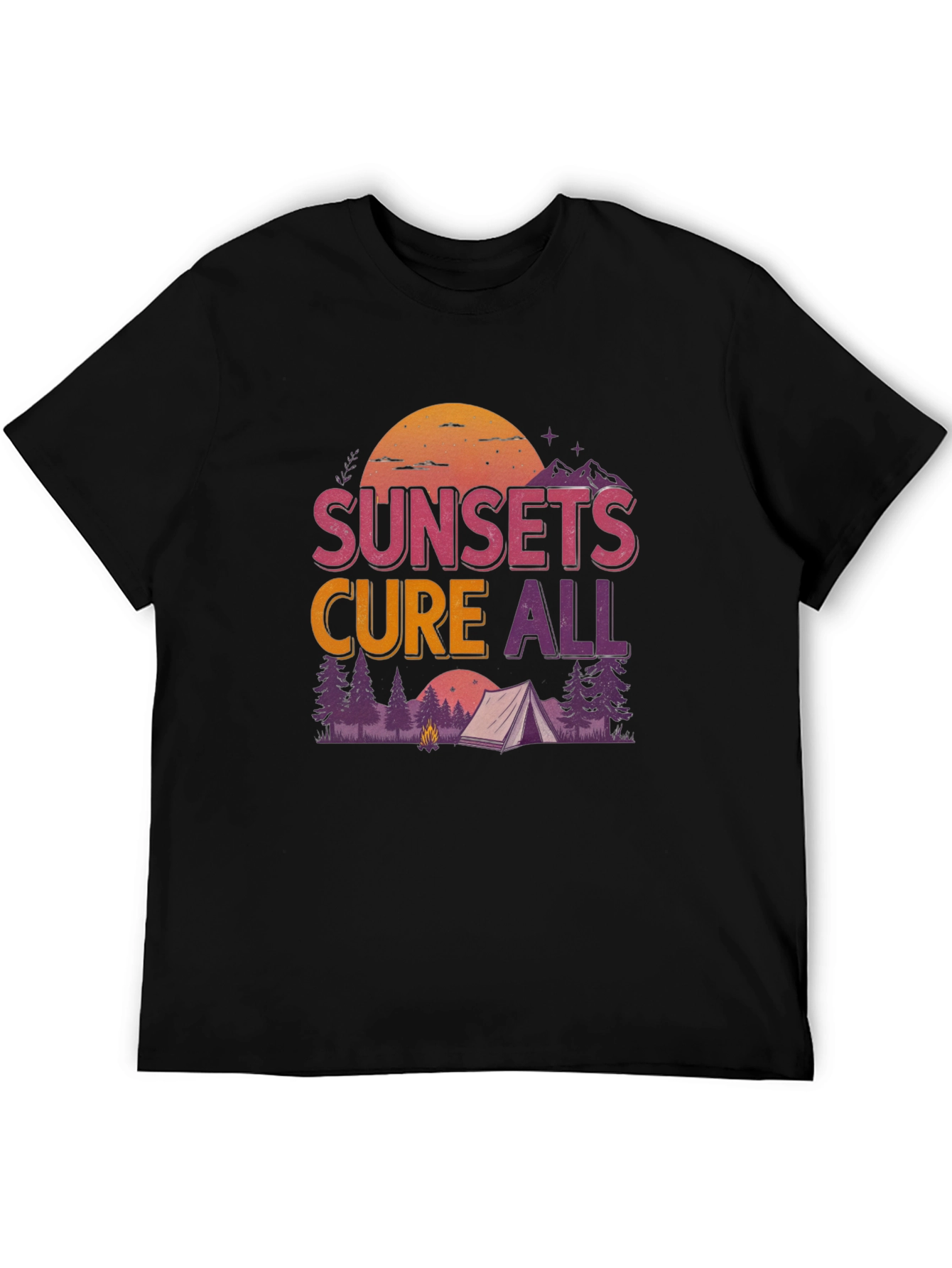Sunsets Cure All Camping Graphic Tee