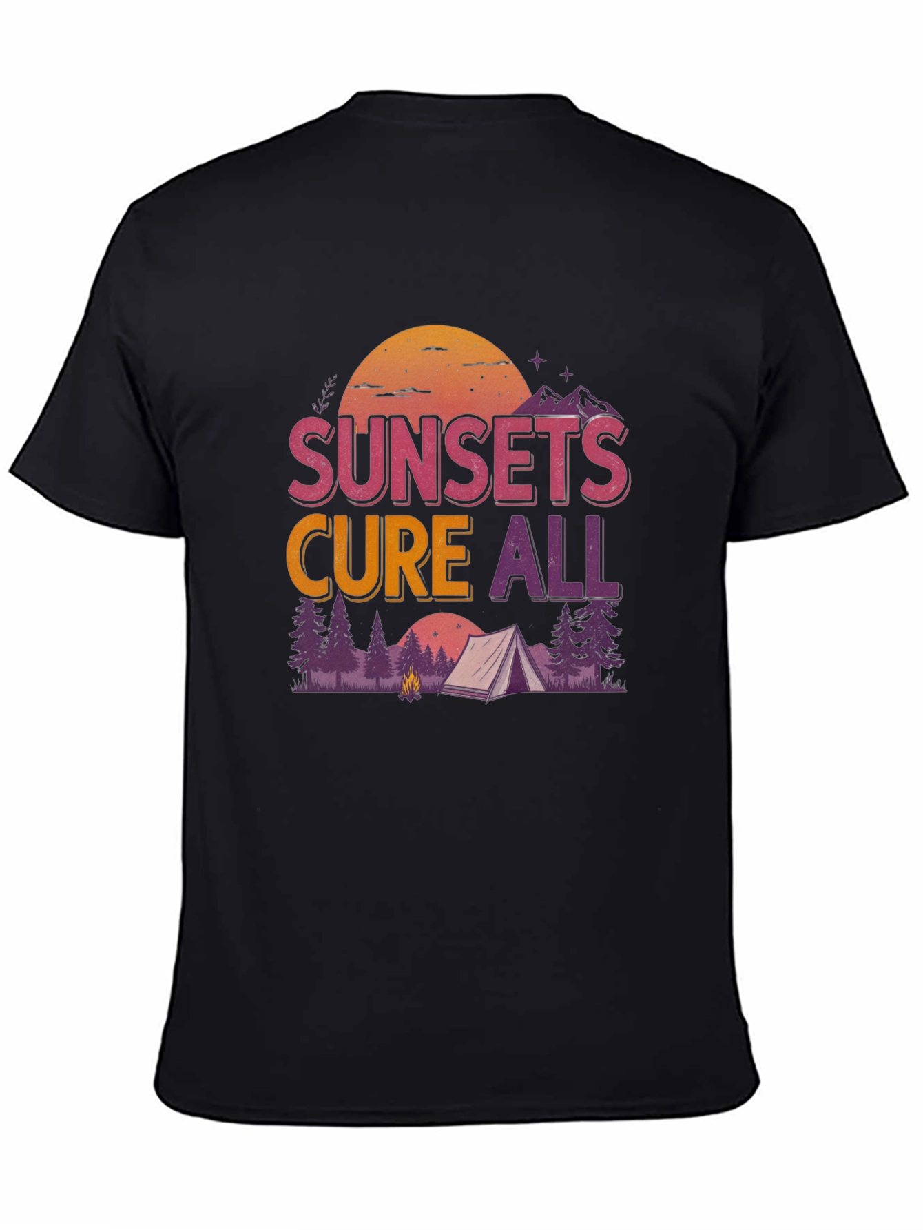 Sunsets Cure All Camping Graphic Tee