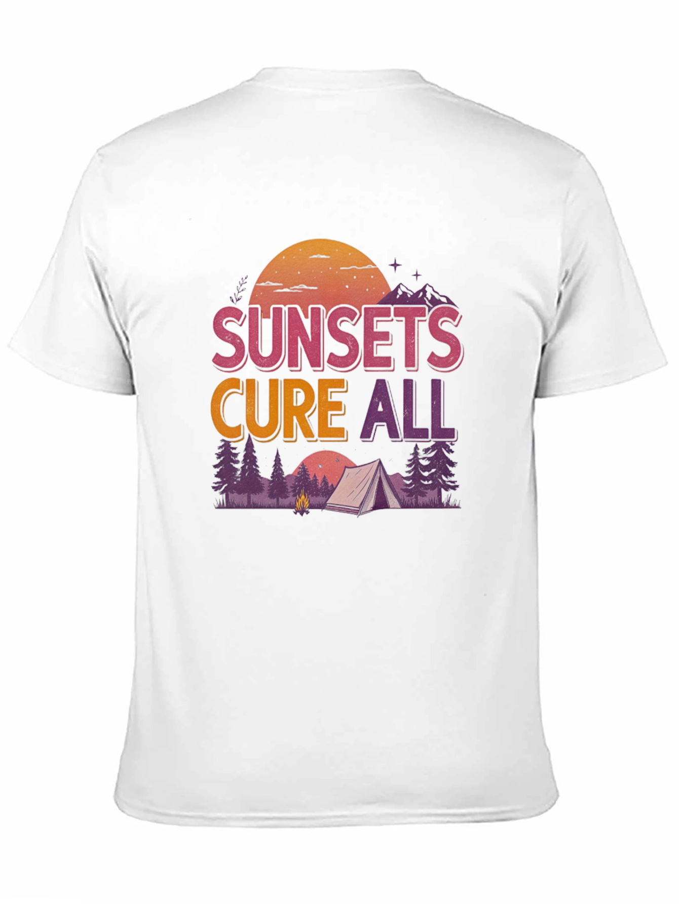 Sunsets Cure All Camping Graphic Tee