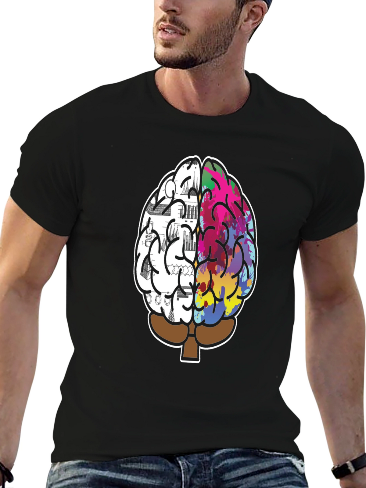 Creative Mind T-Shirt - Left Brain Right Brain Tee