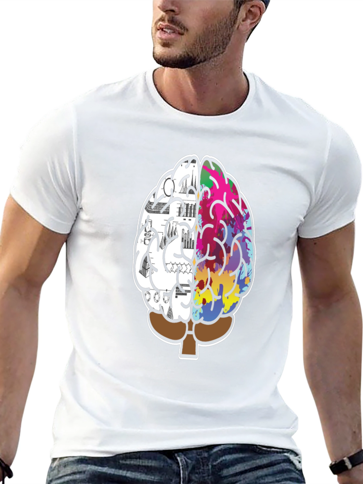 Creative Mind T-Shirt - Left Brain Right Brain Tee