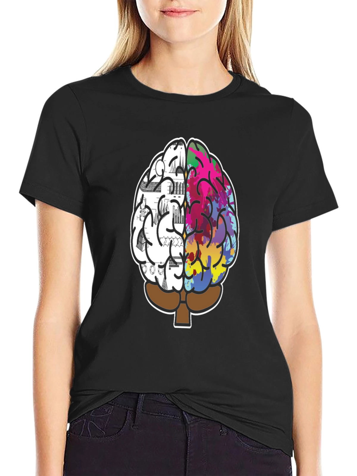Creative Mind T-Shirt - Left Brain Right Brain Tee
