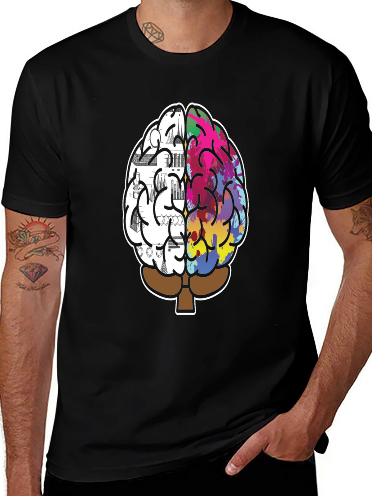 Creative Mind T-Shirt - Left Brain Right Brain Tee