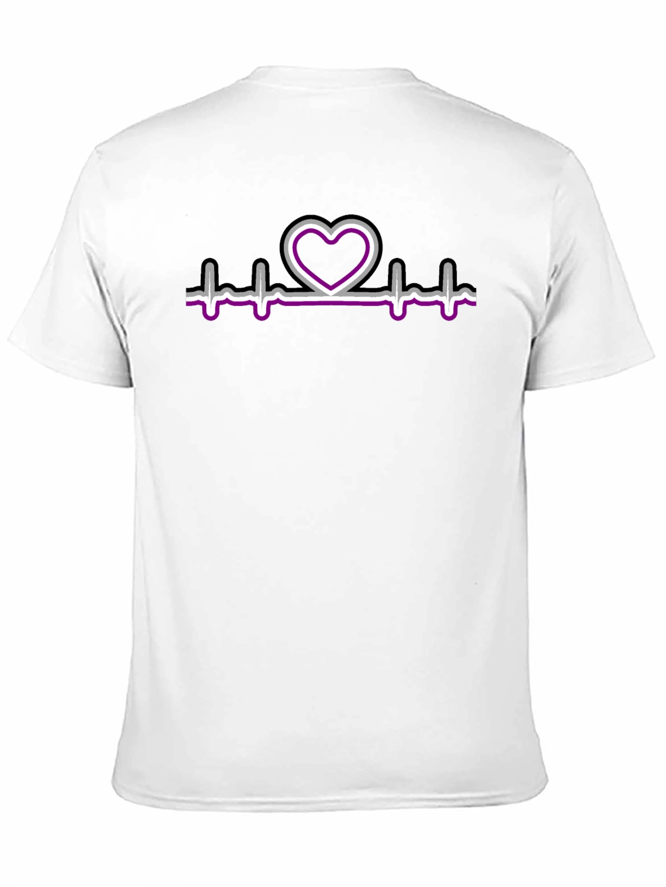 Asexual Pride Heartbeat T-Shirt