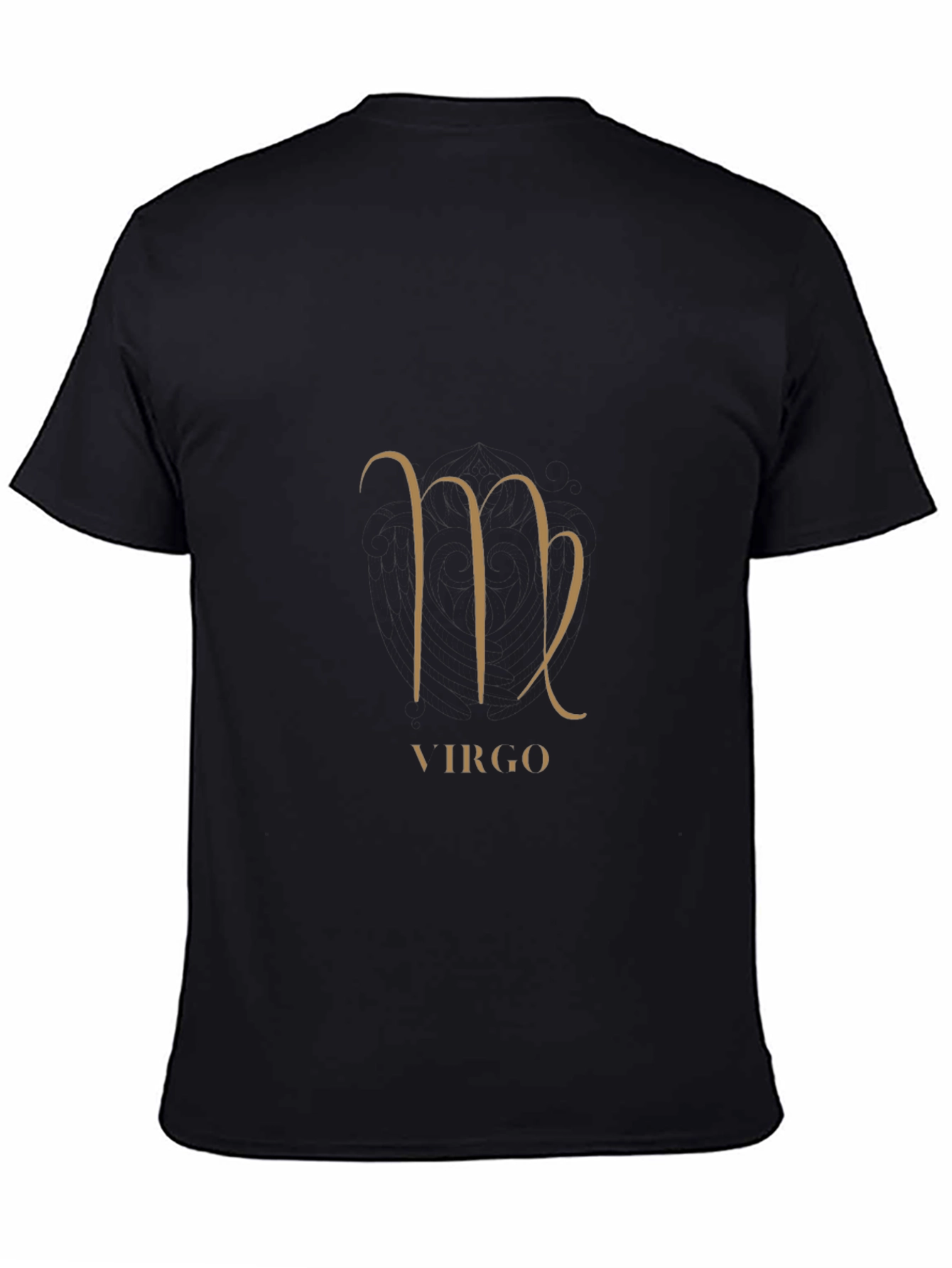 Virgo Zodiac Sign Black Graphic Tee