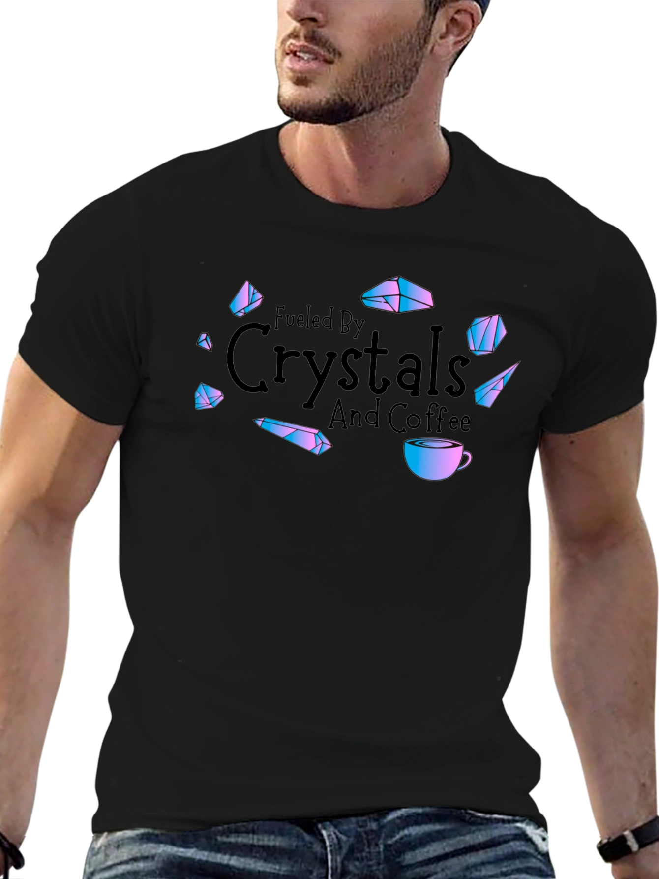 Crystals and Coffee Graphic Tee