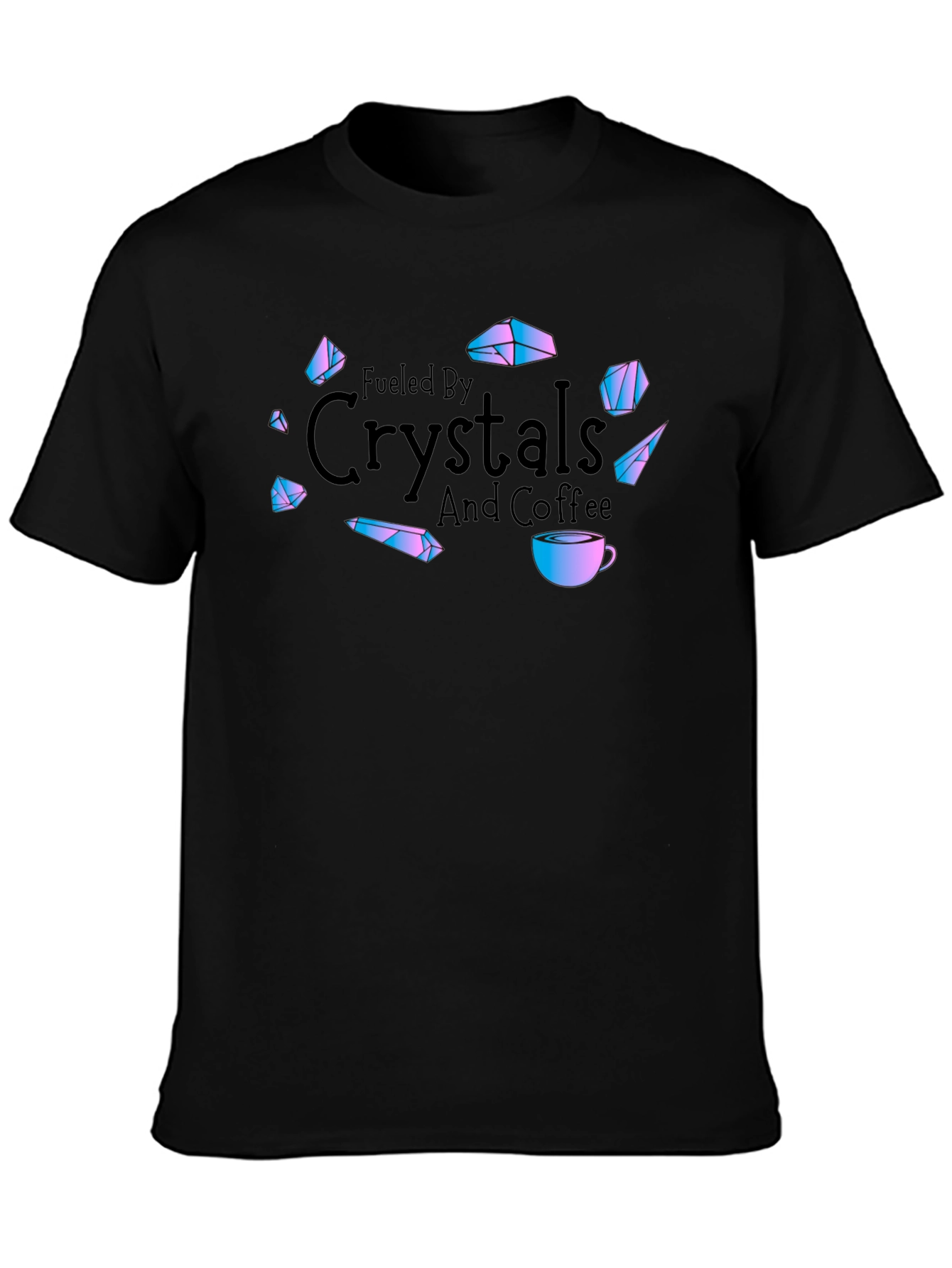 Crystals and Coffee Graphic Tee