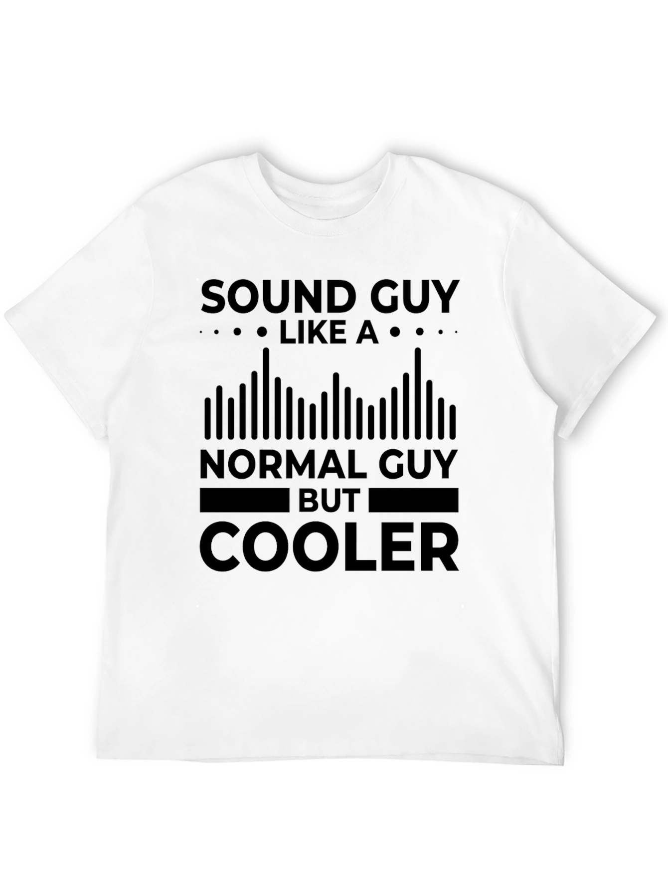 Sound Guy Black T-Shirt - Cool Graphic Tee