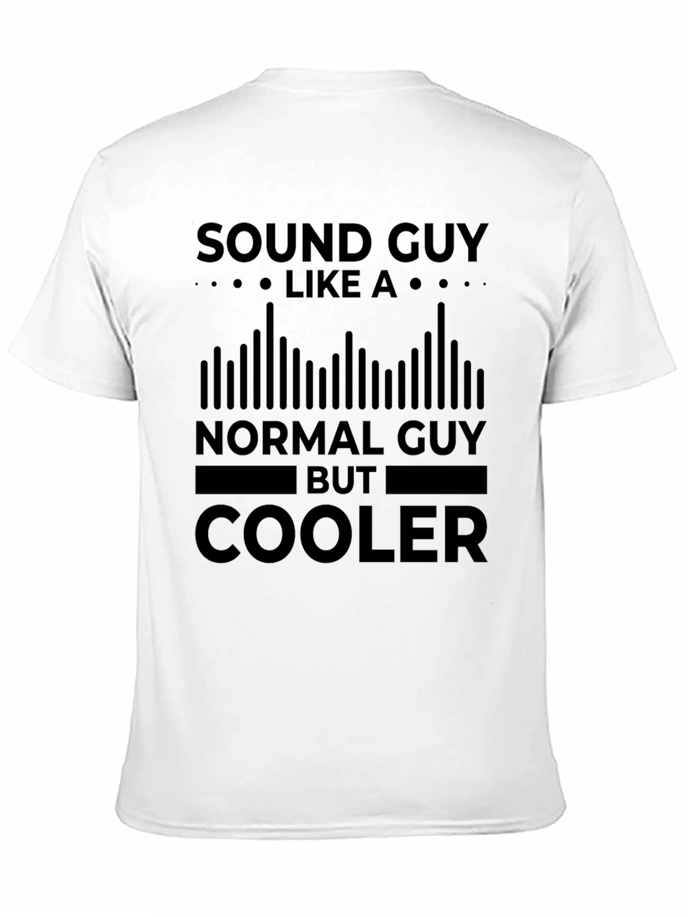 Sound Guy Black T-Shirt - Cool Graphic Tee
