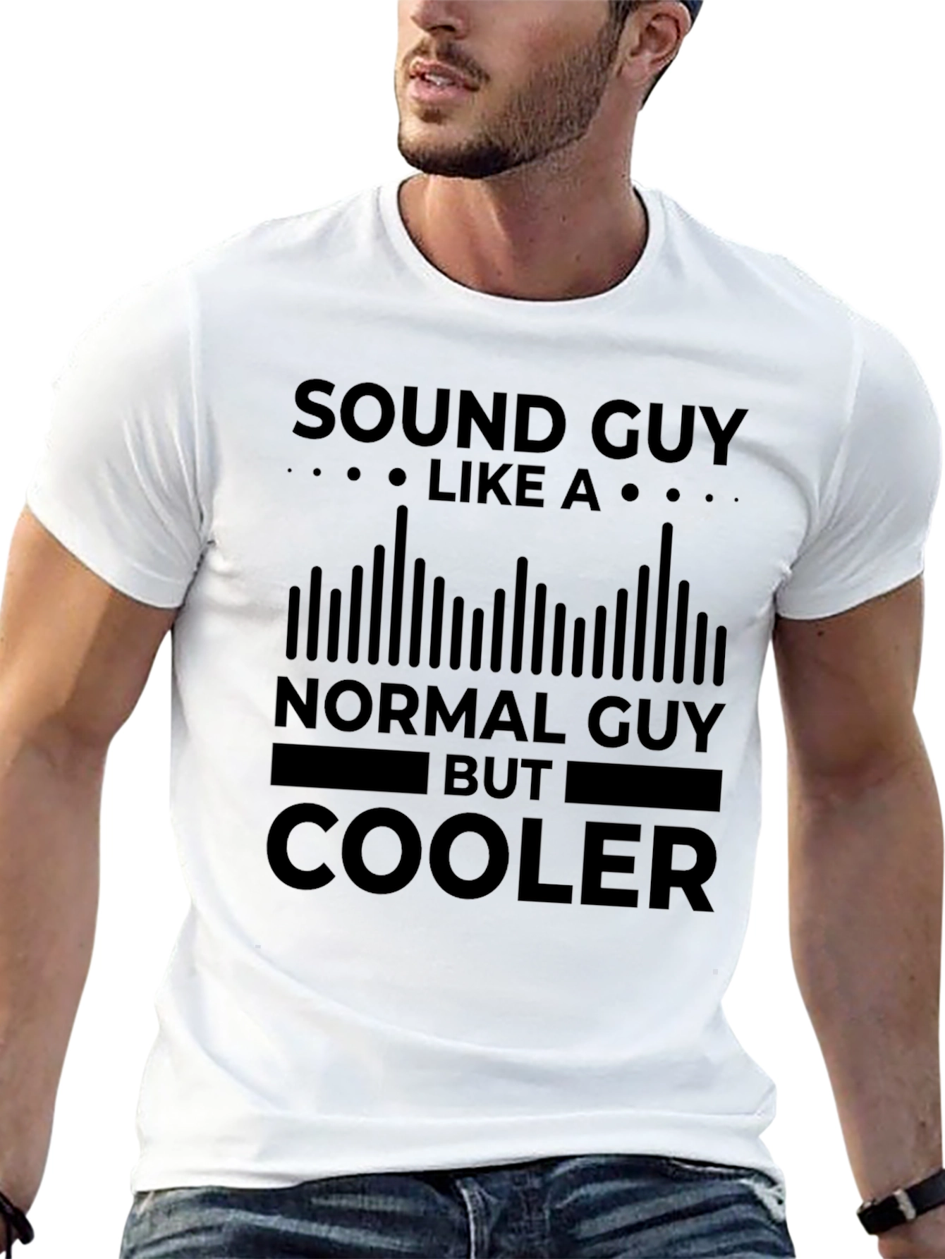 Sound Guy Black T-Shirt - Cool Graphic Tee