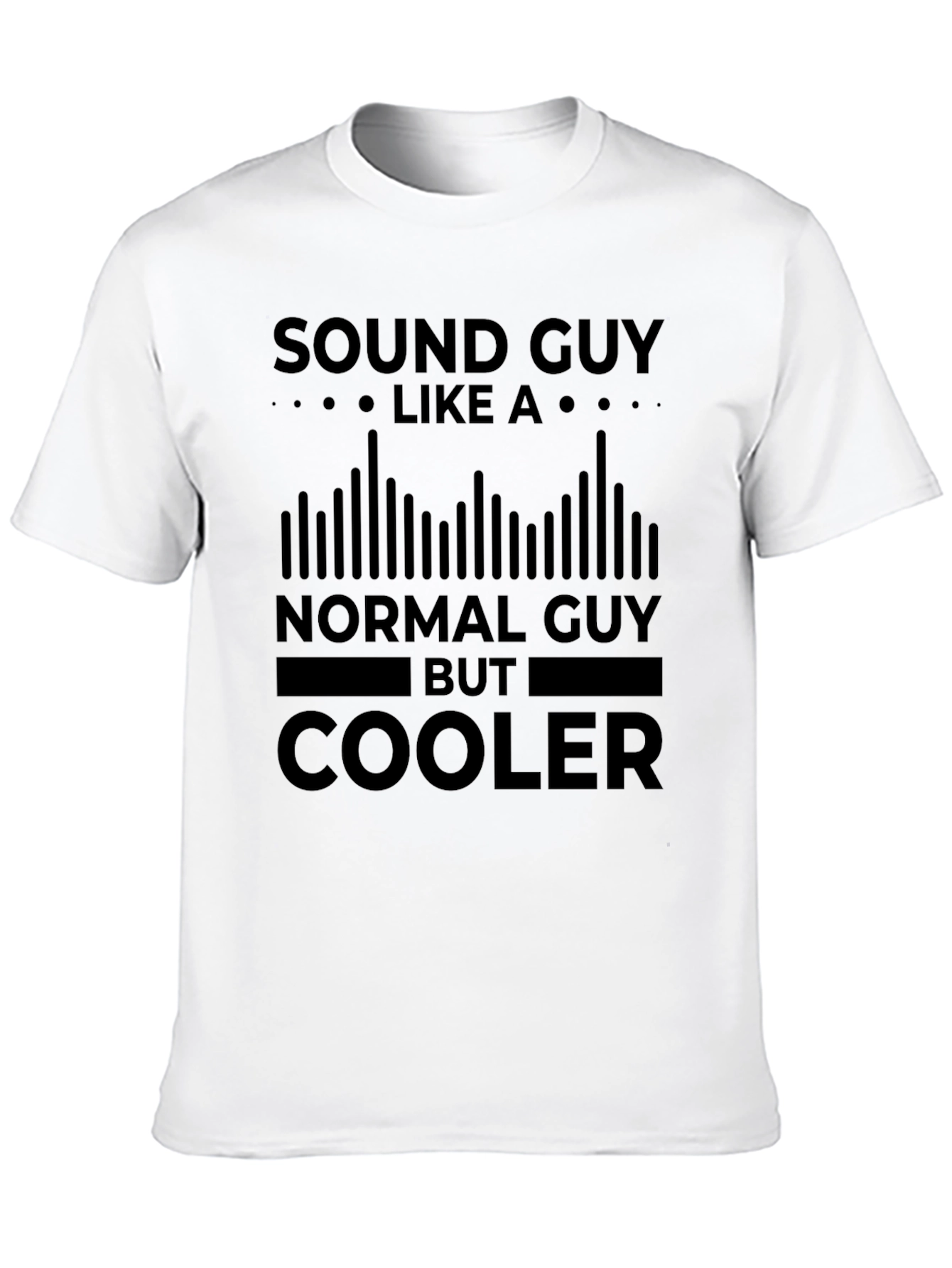 Sound Guy Black T-Shirt - Cool Graphic Tee