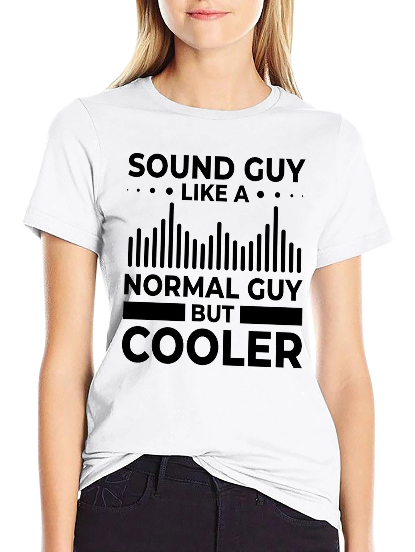 Sound Guy Black T-Shirt - Cool Graphic Tee