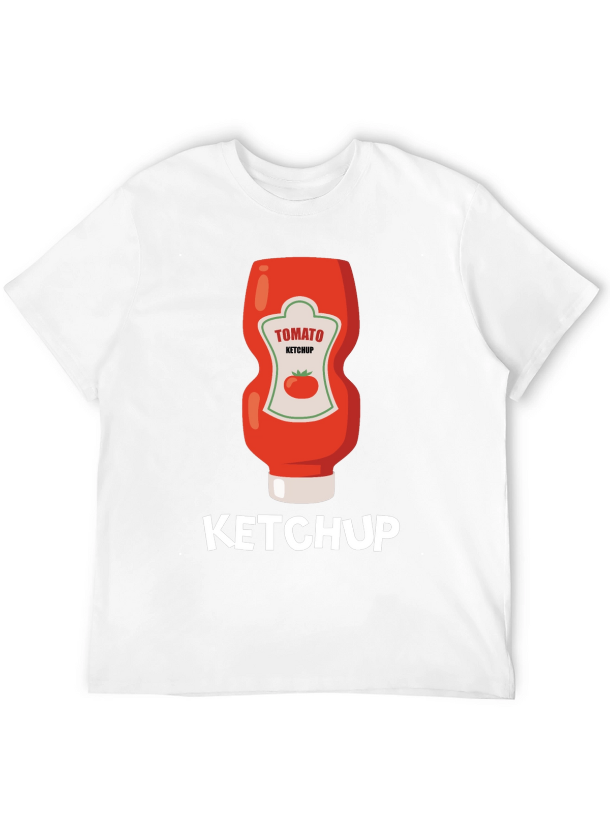 Ketchup Graphic Tee - Novelty Food Shirt