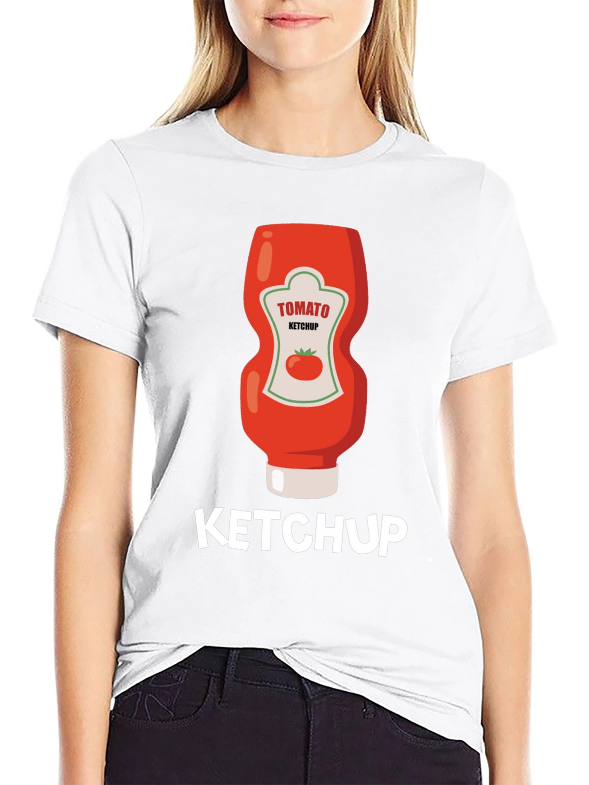 Ketchup Graphic Tee - Novelty Food Shirt