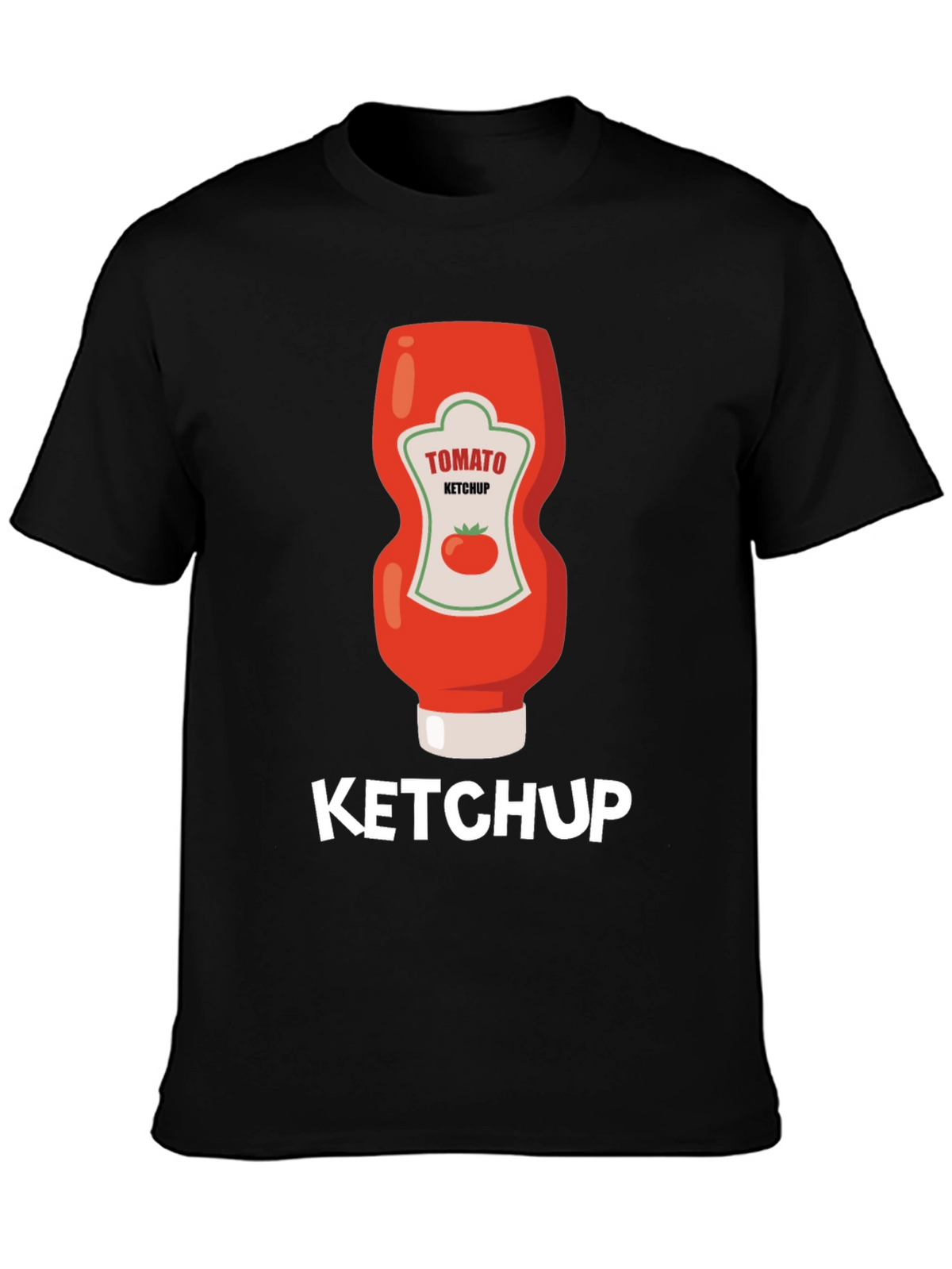 Ketchup Graphic Tee - Novelty Food Shirt