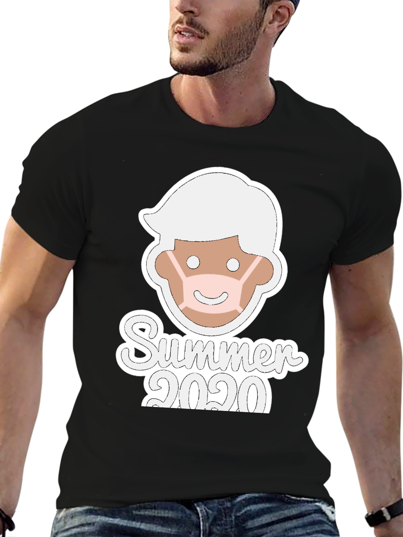 Summer 2020 Masked Man Black Tee