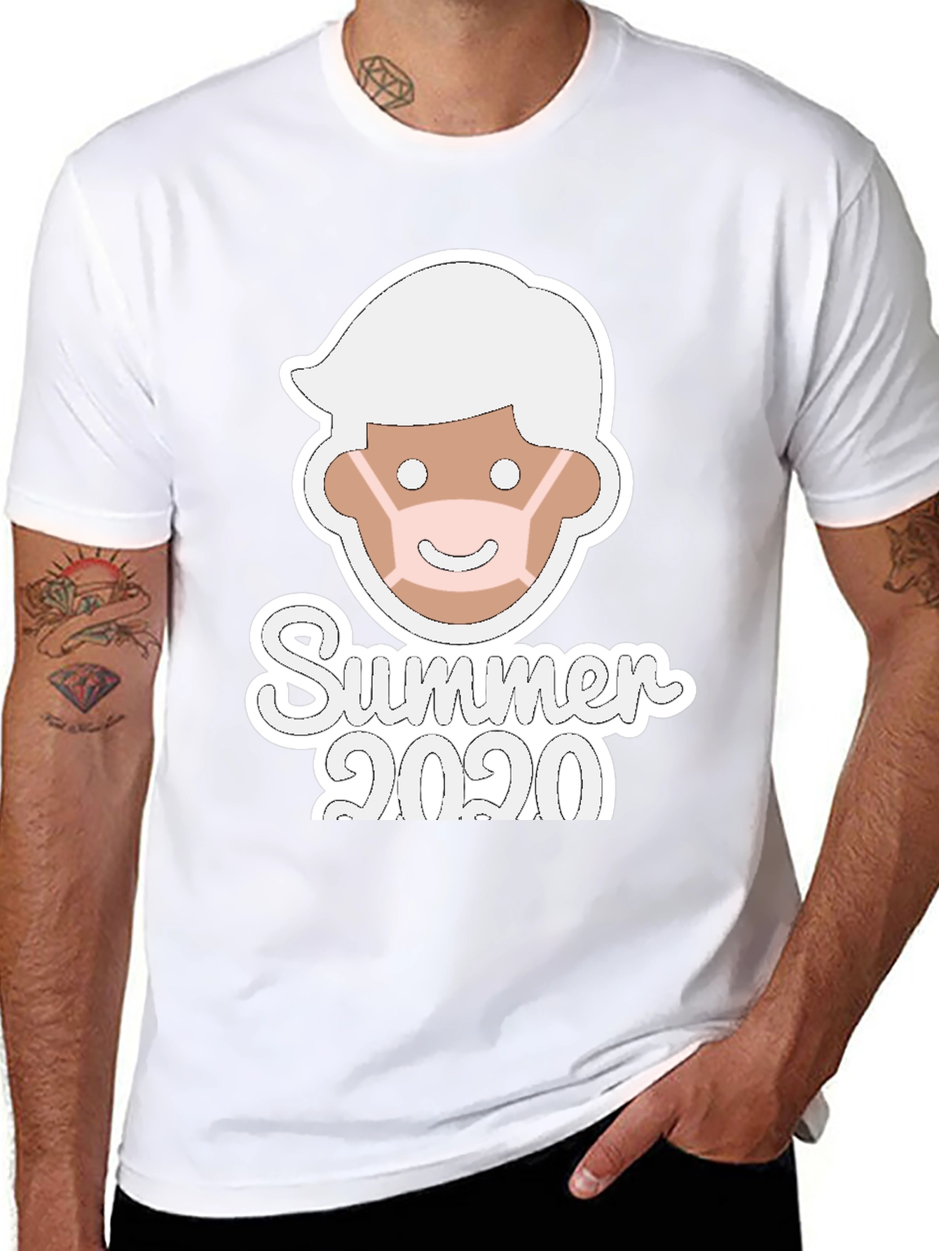 Summer 2020 Masked Man Black Tee