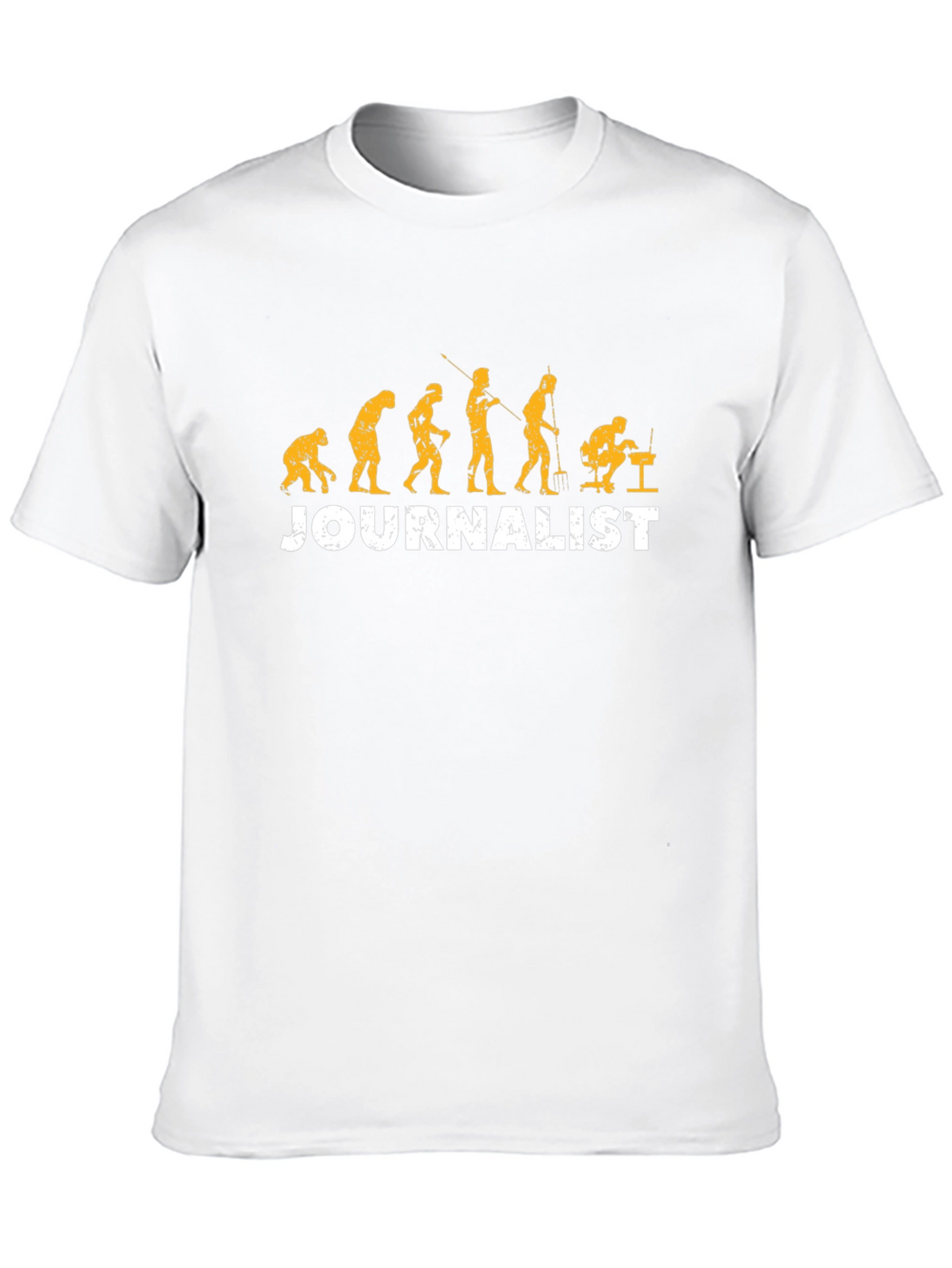 Journalist Evolution T-Shirt - Black Graphic Tee