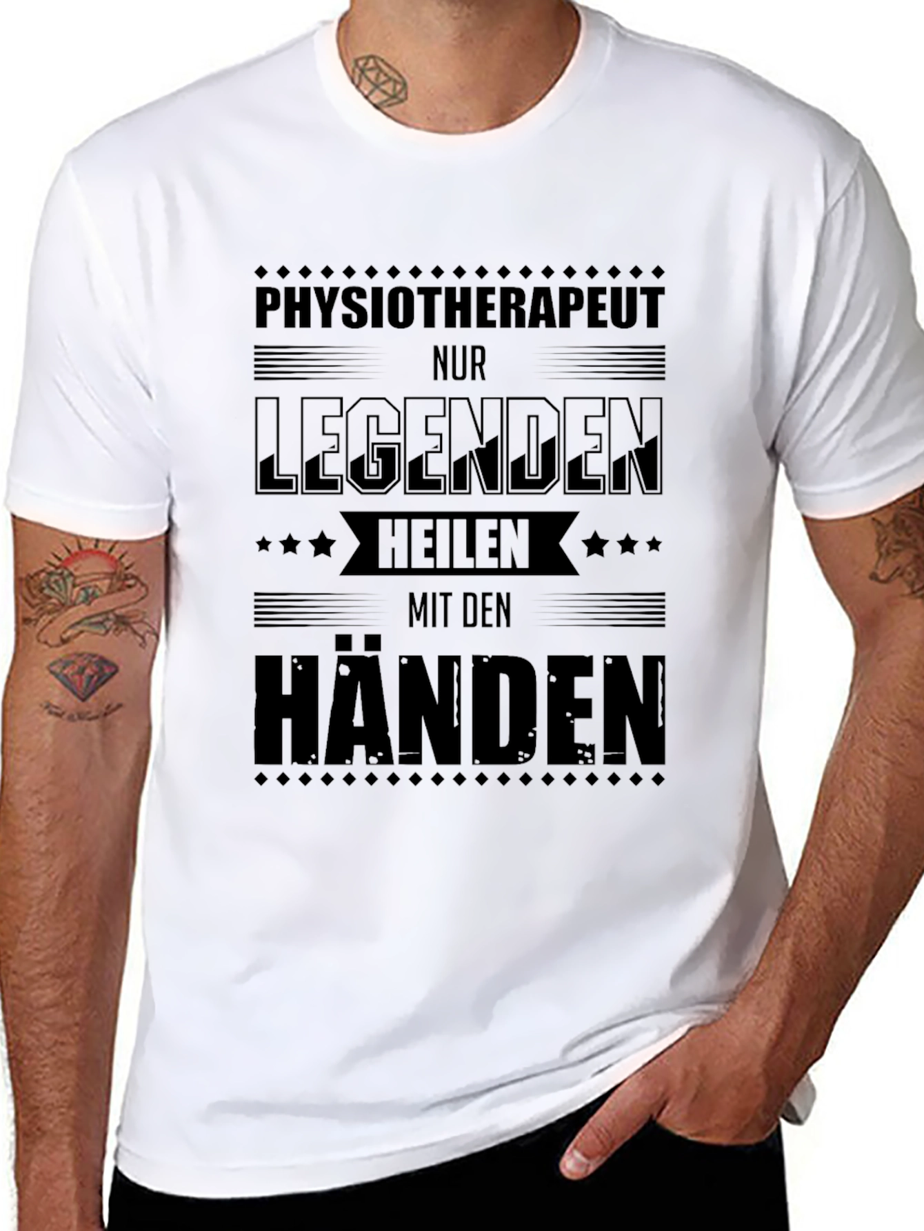Physiotherapist Legends Black T-Shirt