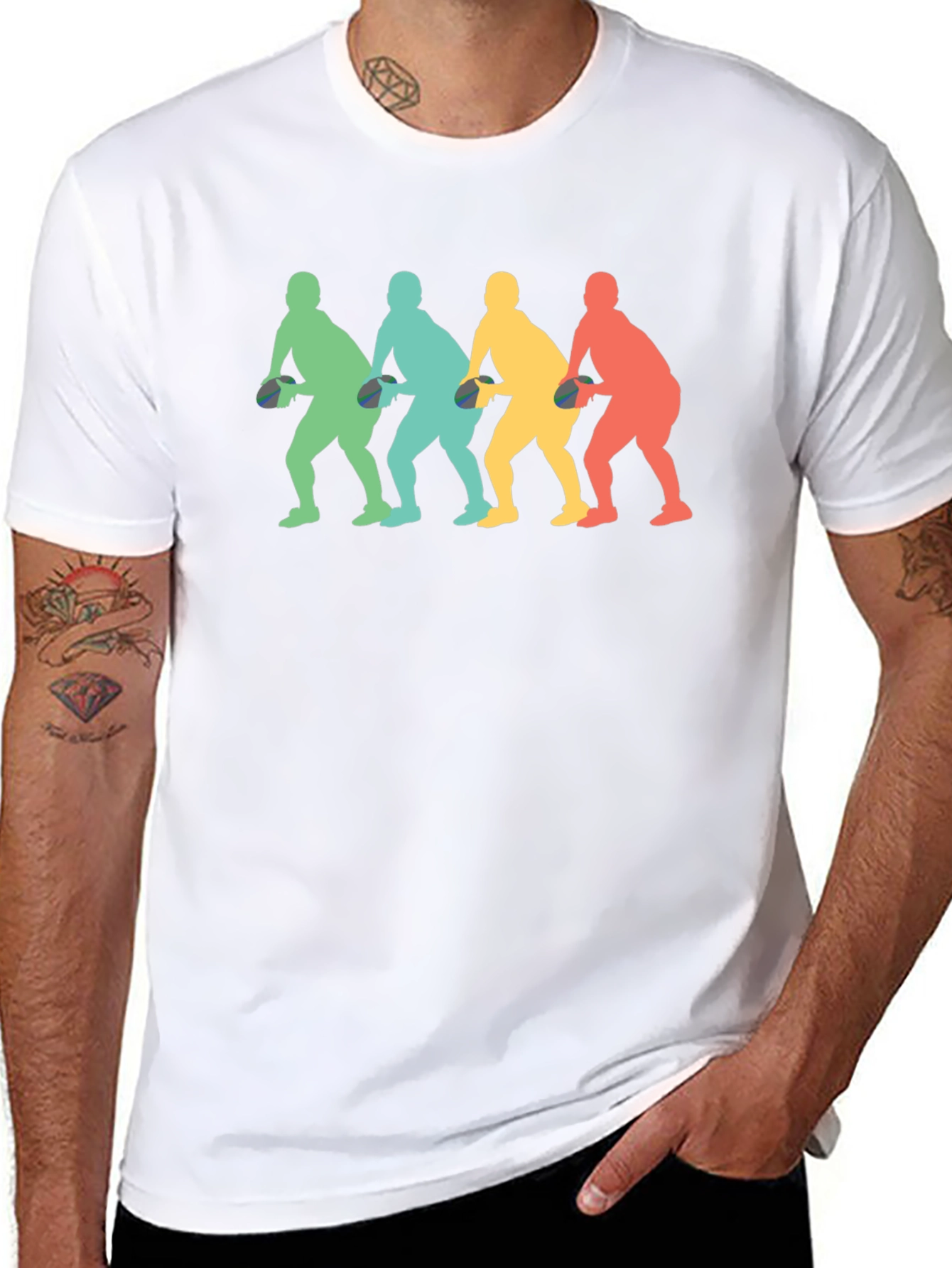 Retro Table Tennis Player T-Shirt