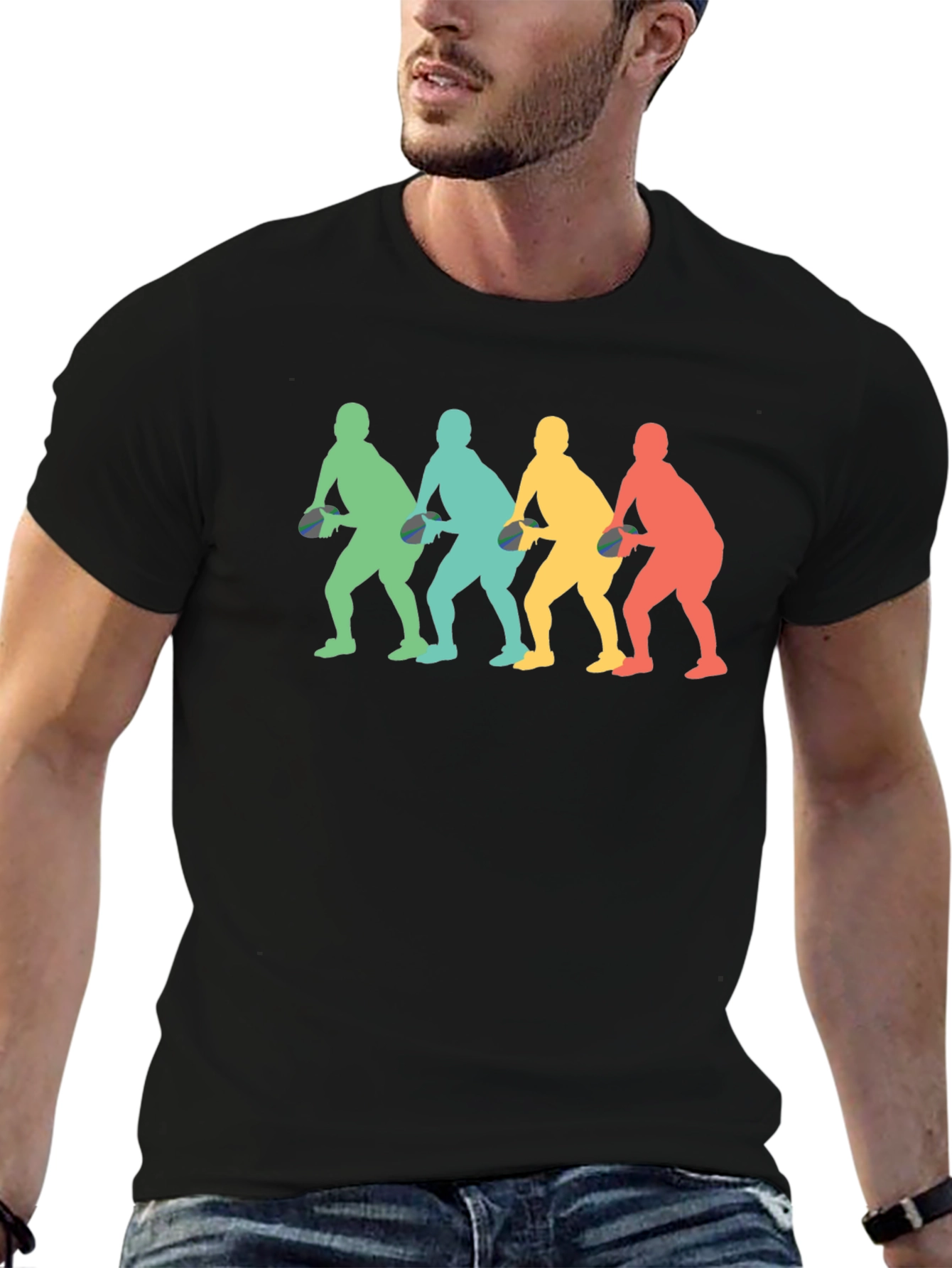 Retro Table Tennis Player T-Shirt