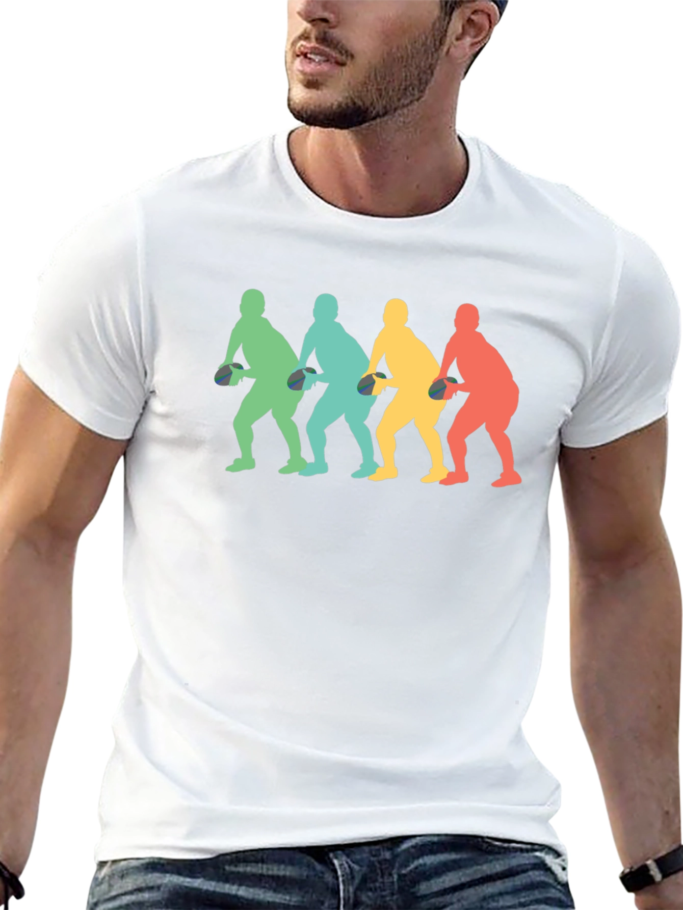 Retro Table Tennis Player T-Shirt