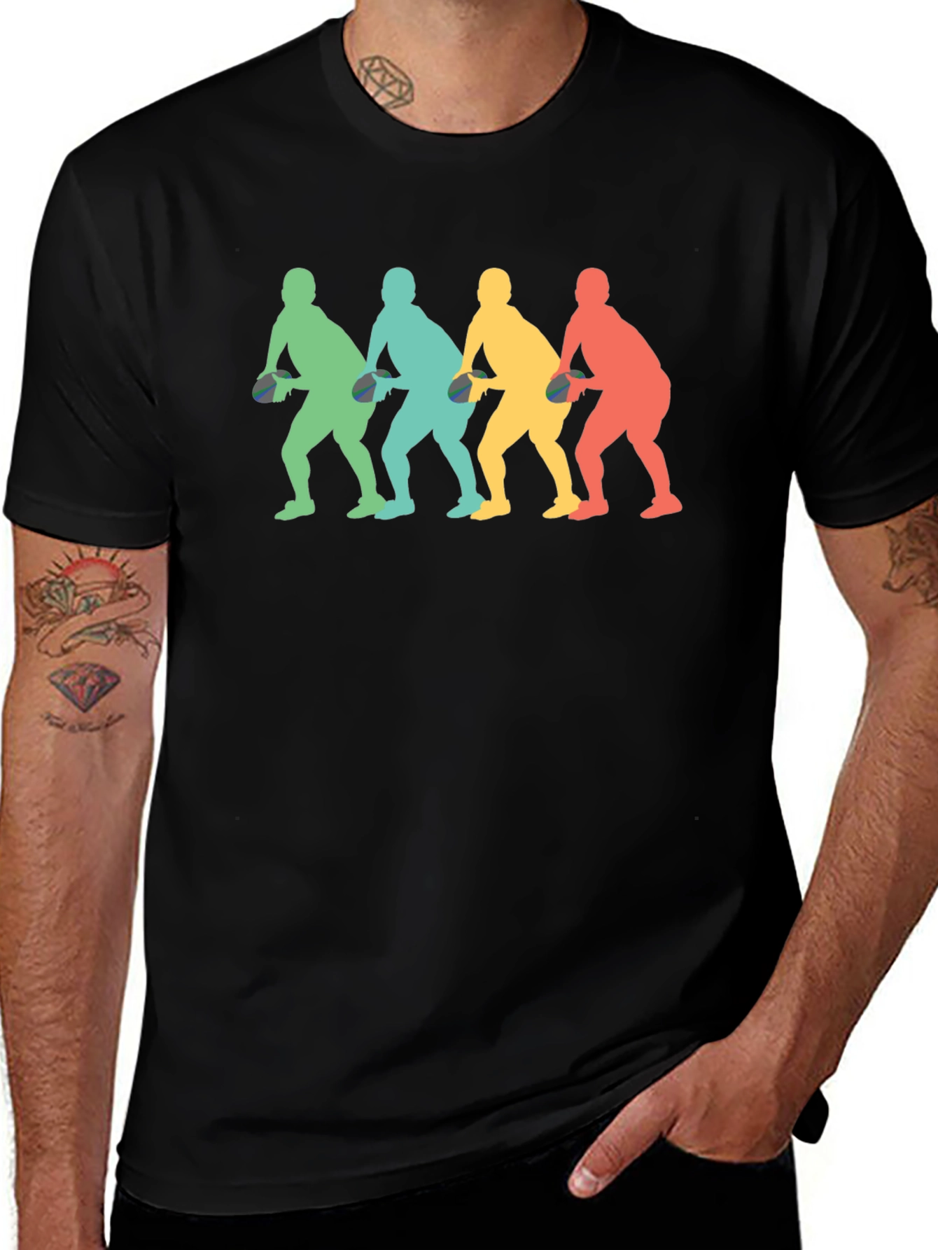 Retro Table Tennis Player T-Shirt