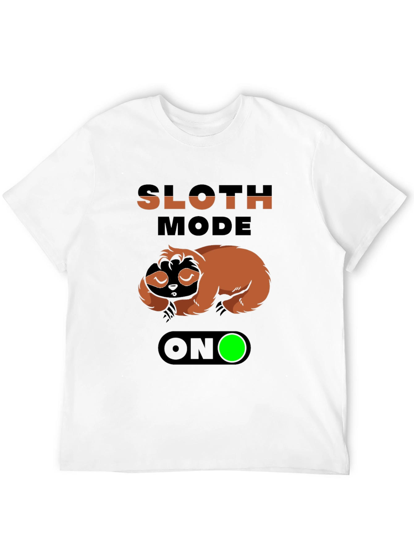 Sloth Mode ON Graphic Tee - Relaxed & Funny