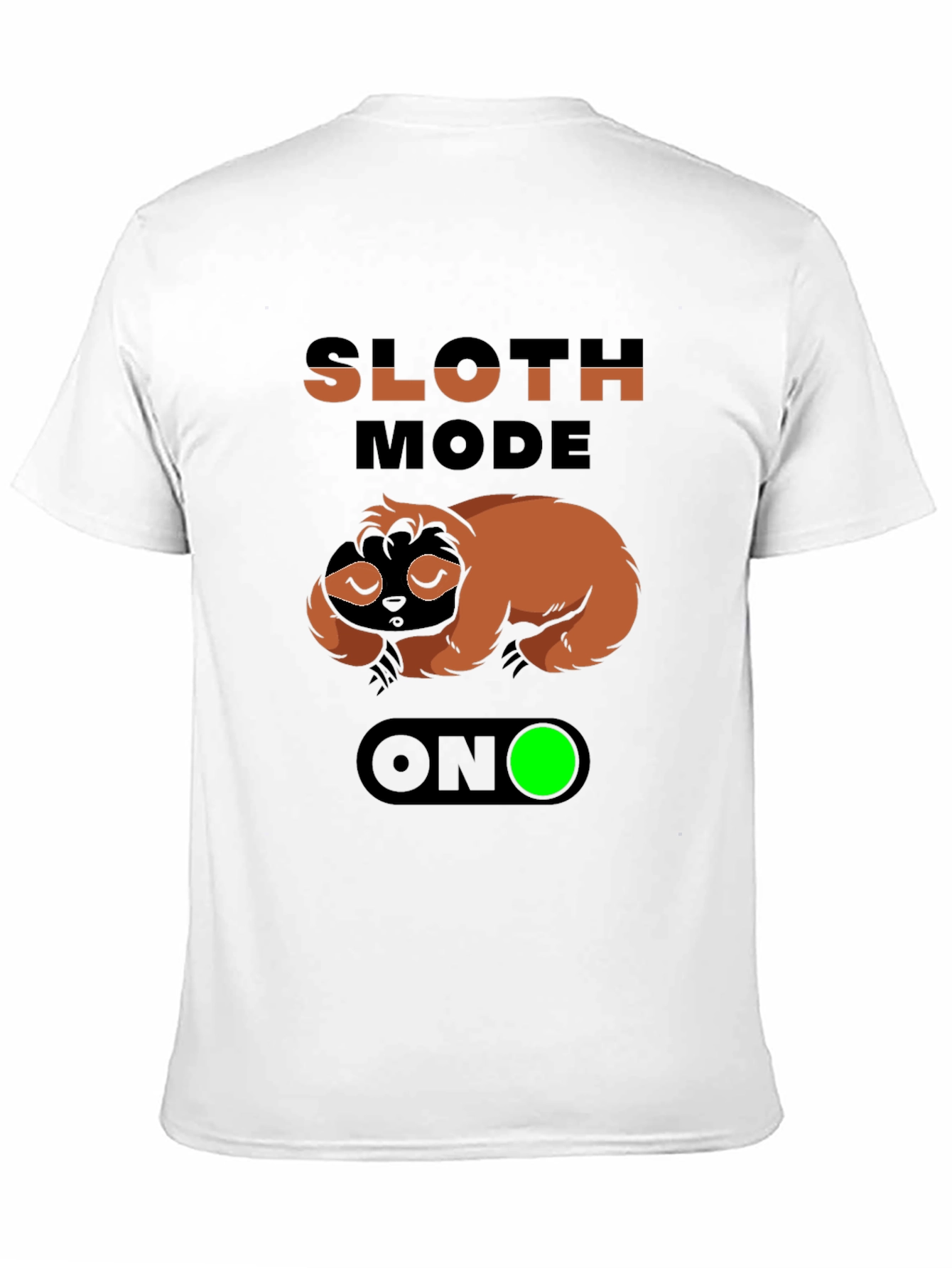 Sloth Mode ON Graphic Tee - Relaxed & Funny