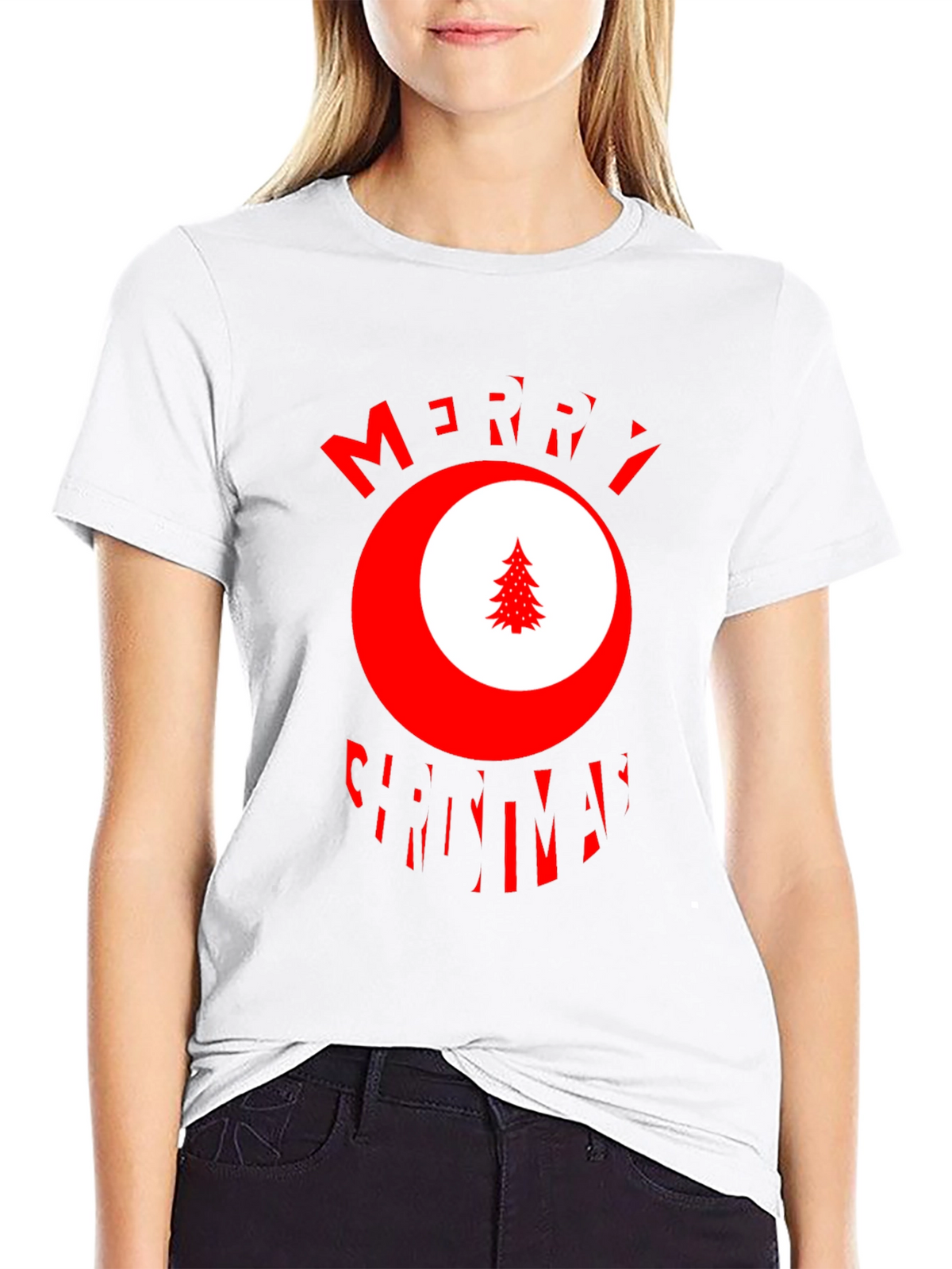 Festive Merry Christmas Graphic T-Shirt