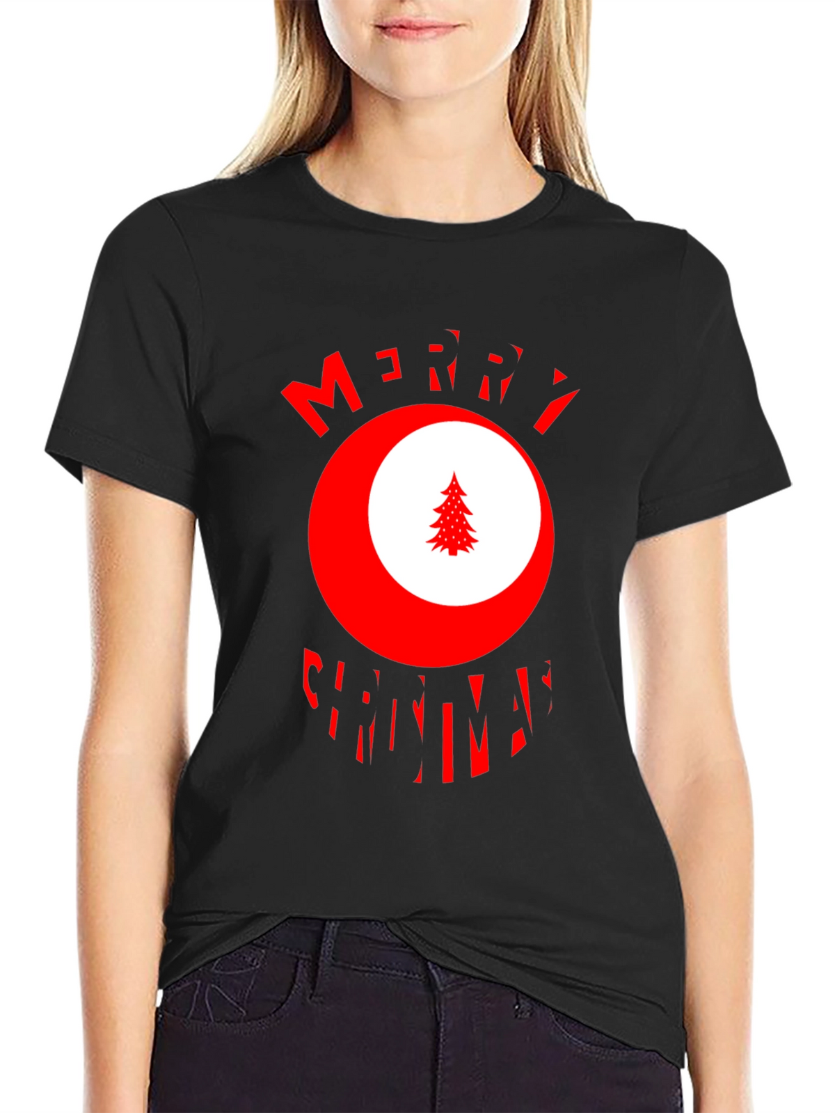 Festive Merry Christmas Graphic T-Shirt