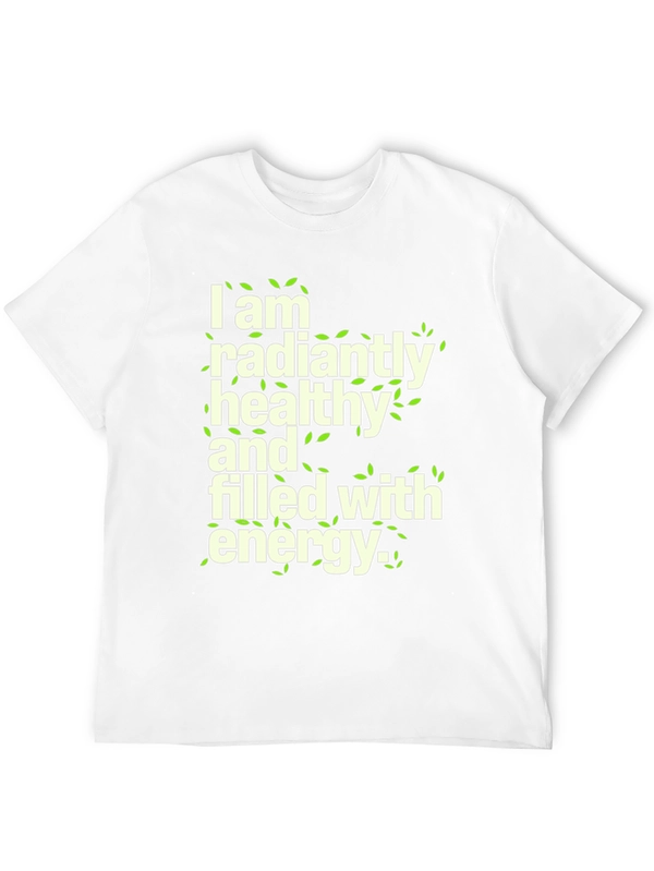 Radiantly Healthy Graphic Tee - Soft Cotton Blend Shirt