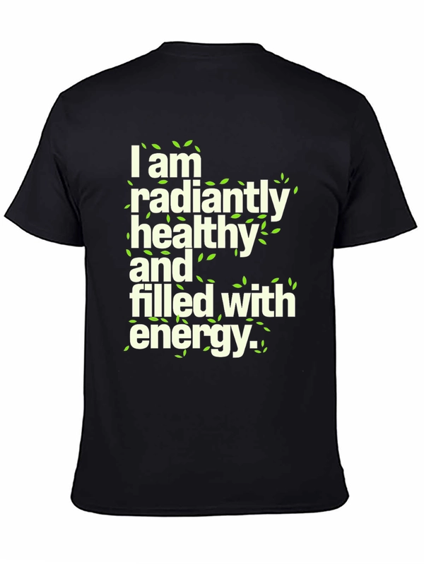 Radiantly Healthy Graphic Tee - Soft Cotton Blend Shirt