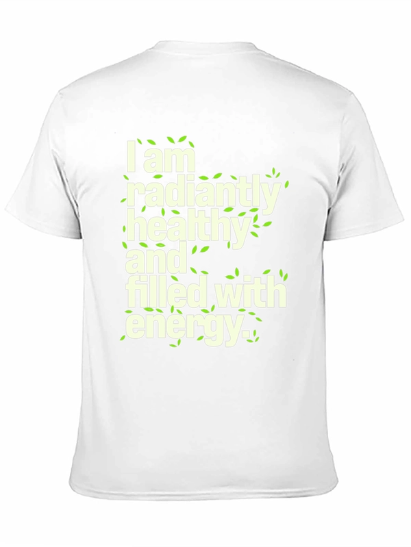 Radiantly Healthy Graphic Tee - Soft Cotton Blend Shirt