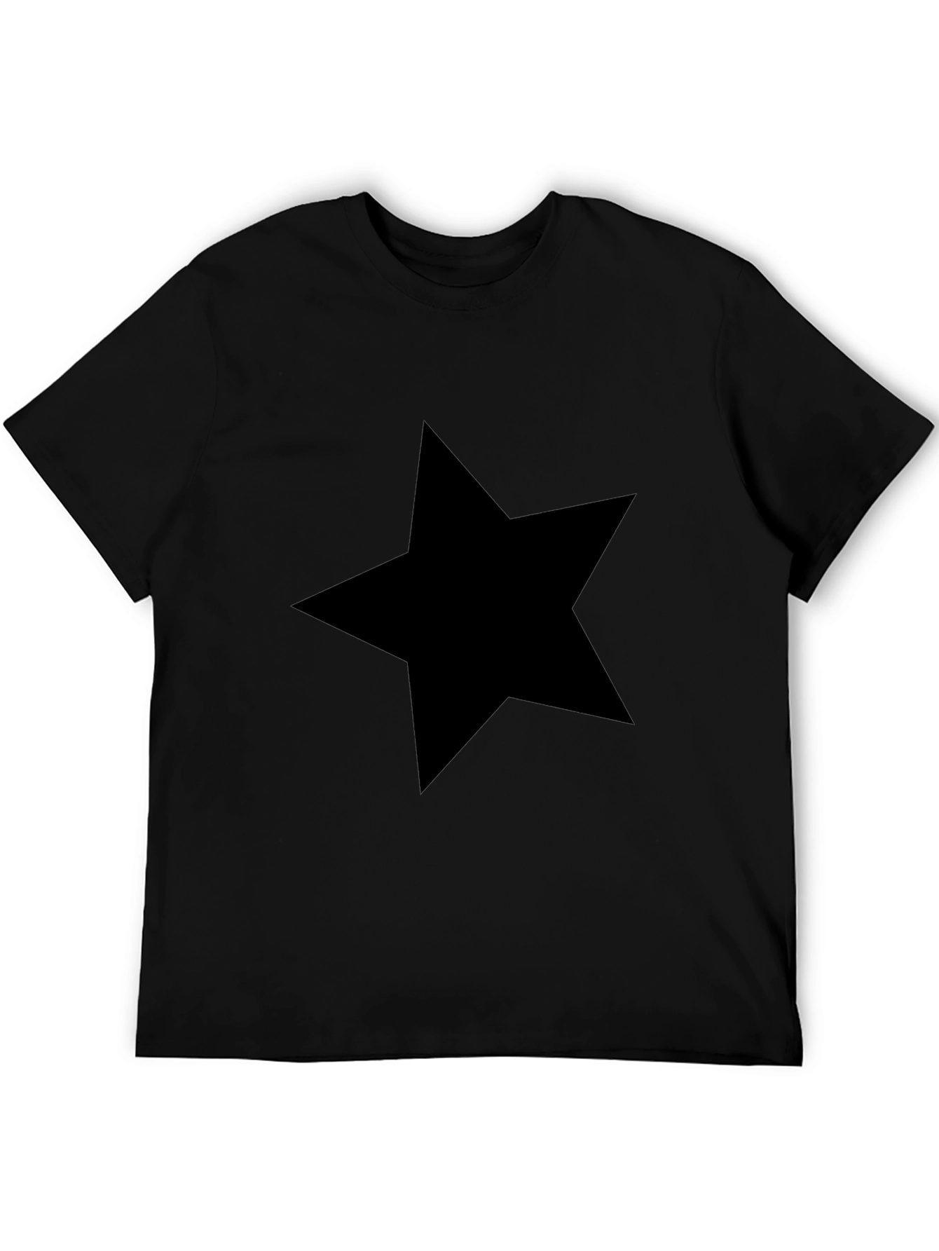 Black Star Graphic Tee - Stylish Comfort