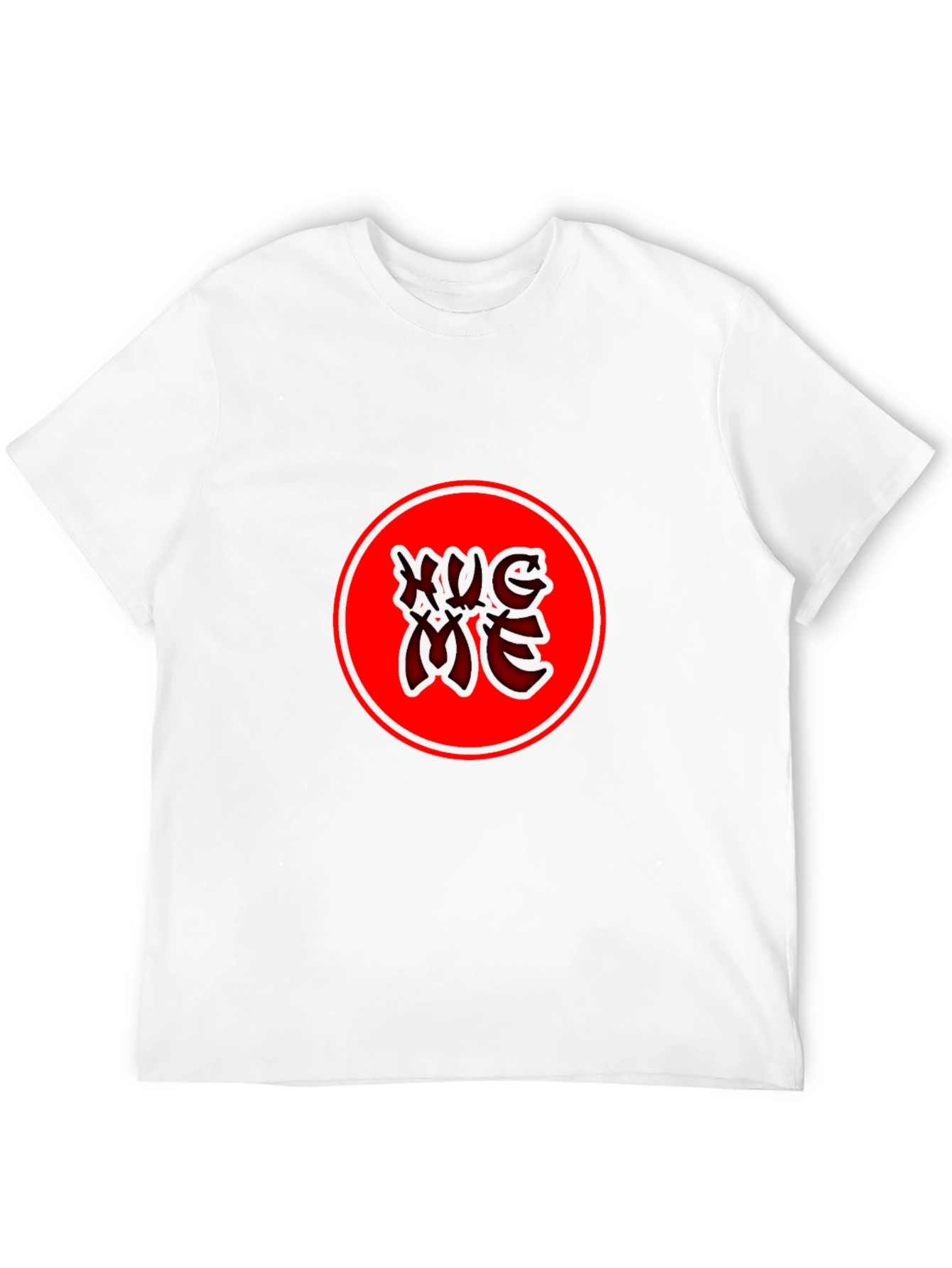 Red Circle Graphic Tee - Black