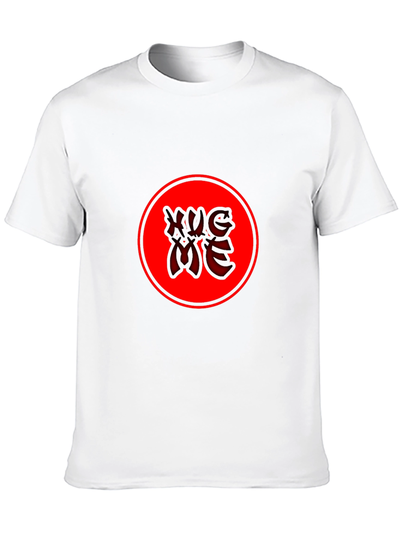 Red Circle Graphic Tee - Black