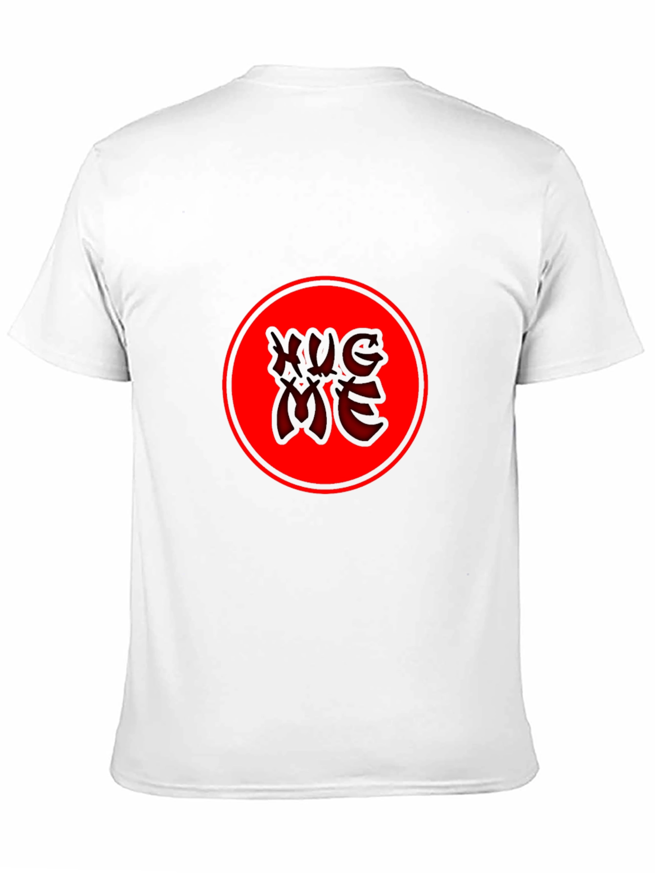 Red Circle Graphic Tee - Black