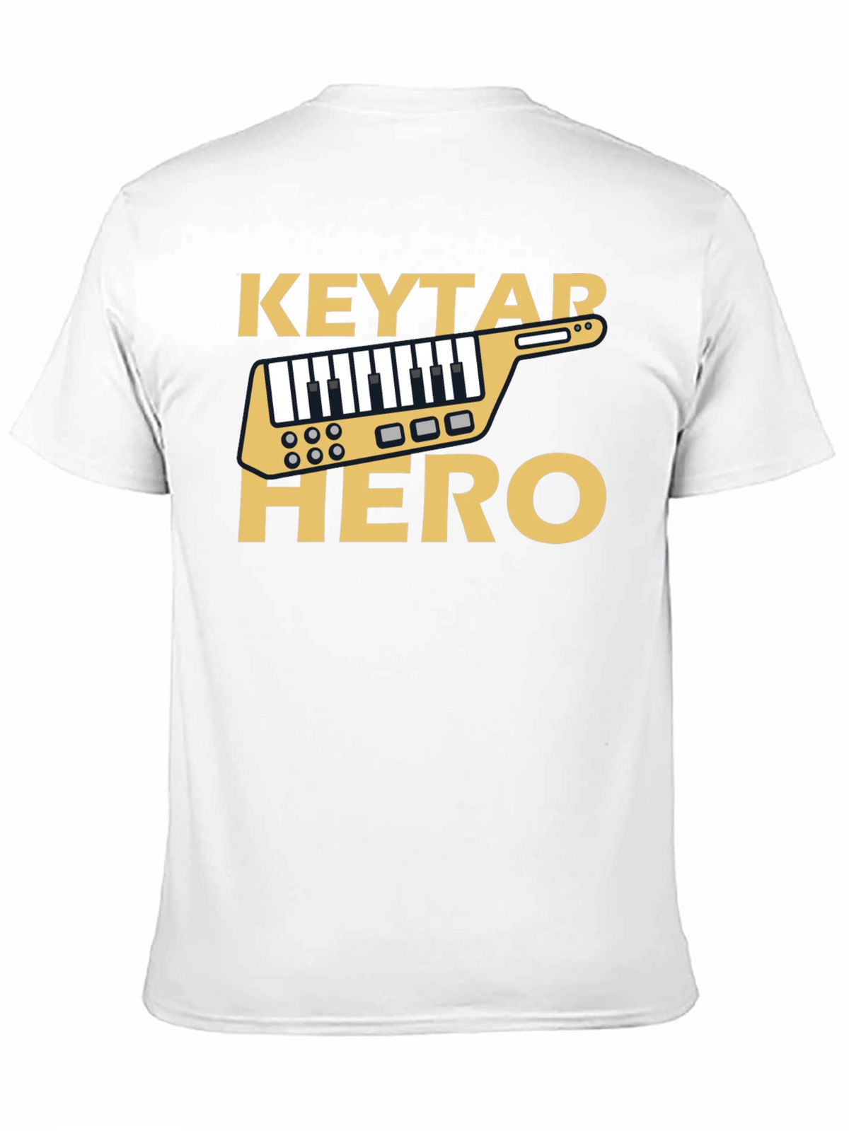Keytar Hero Black T-Shirt - Music Inspired Design