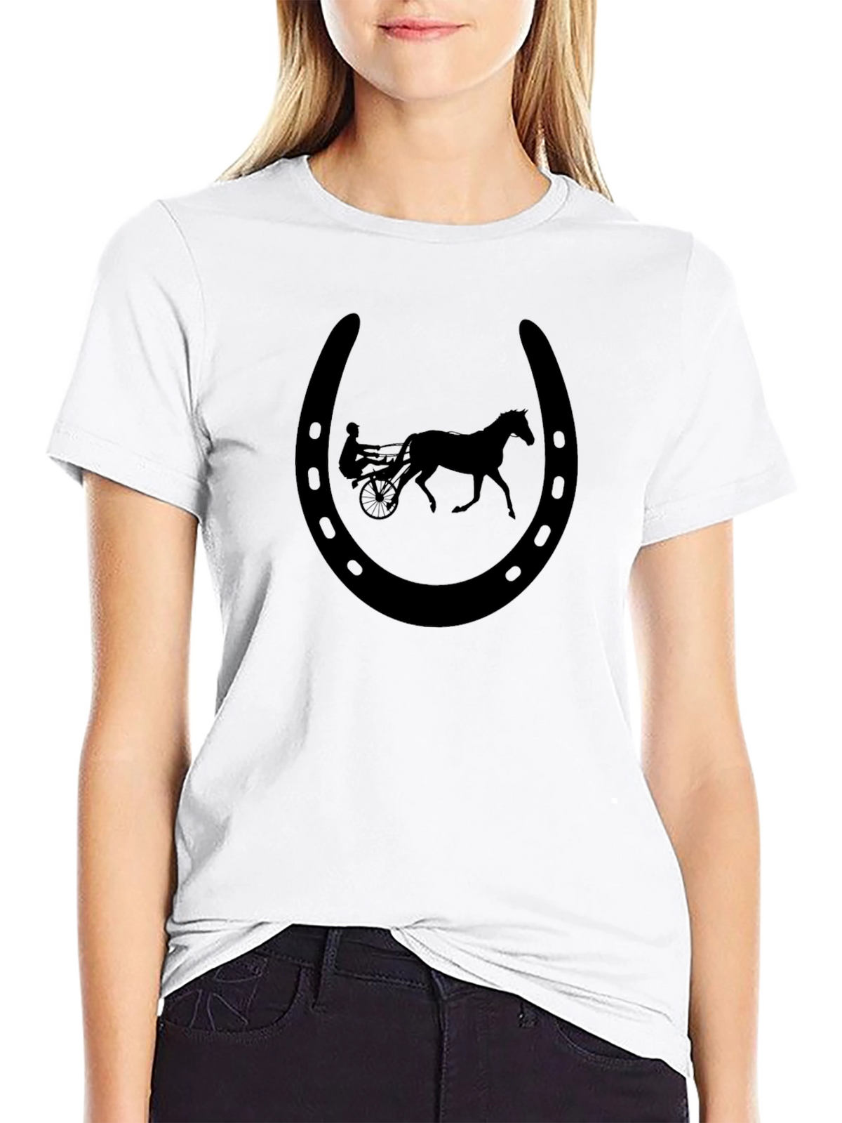 Horse and Carriage Horseshoe Graphic Tee