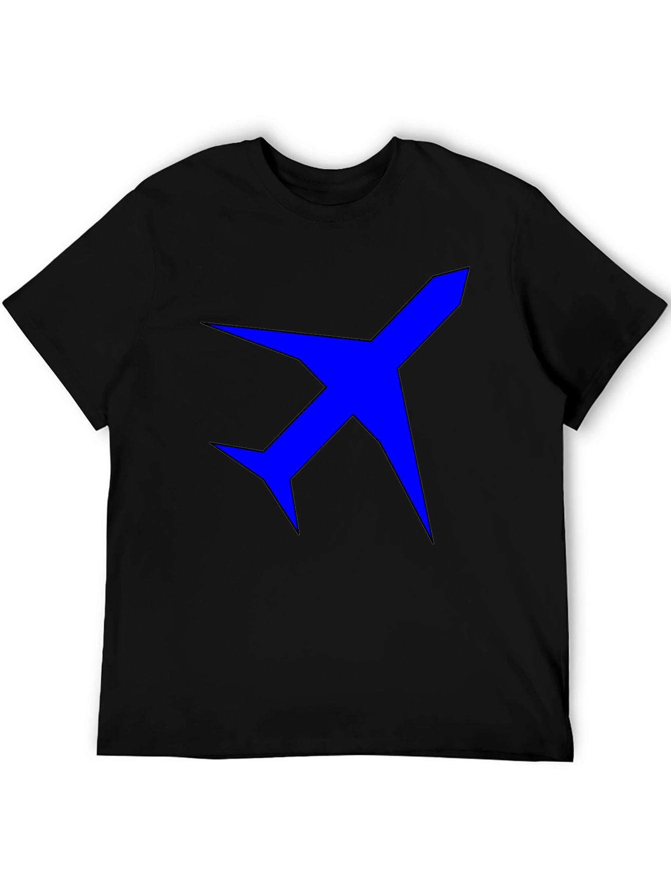 Airplane Graphic Black T-Shirt