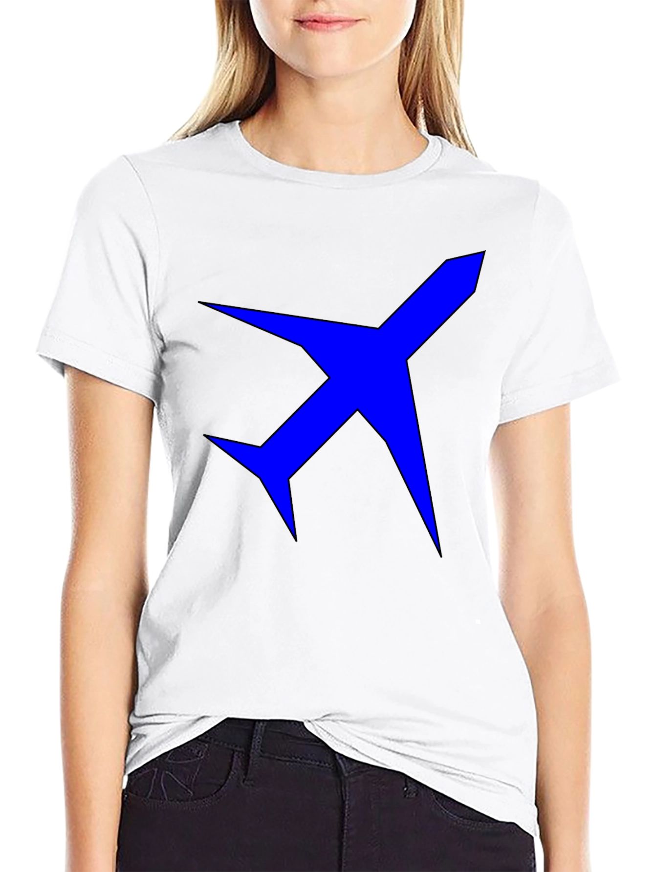 Airplane Graphic Black T-Shirt