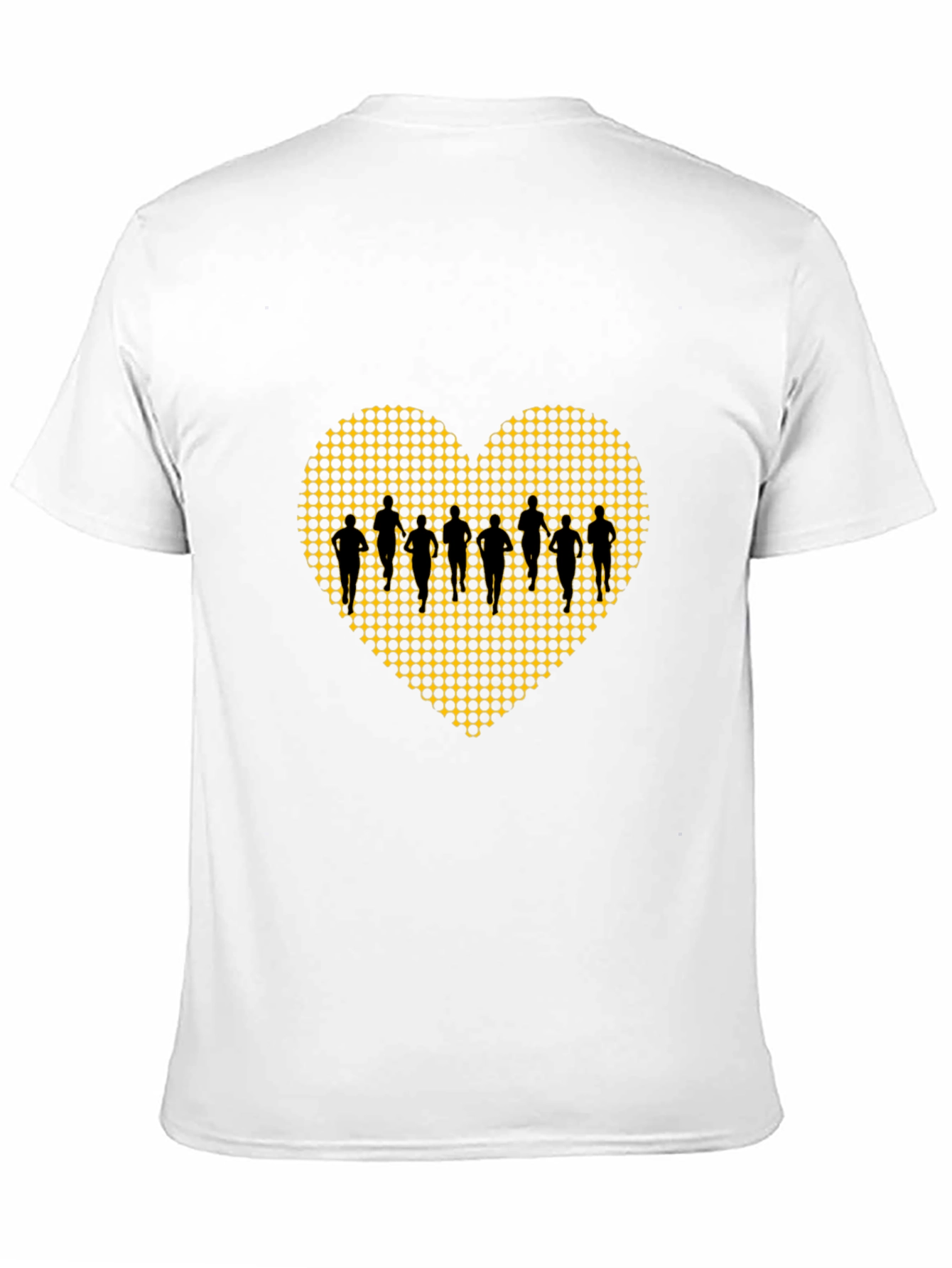 Runners Heart Black T-Shirt