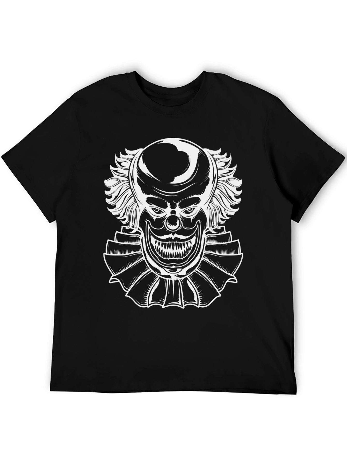 Creepy Clown Graphic Tee - Horror Style