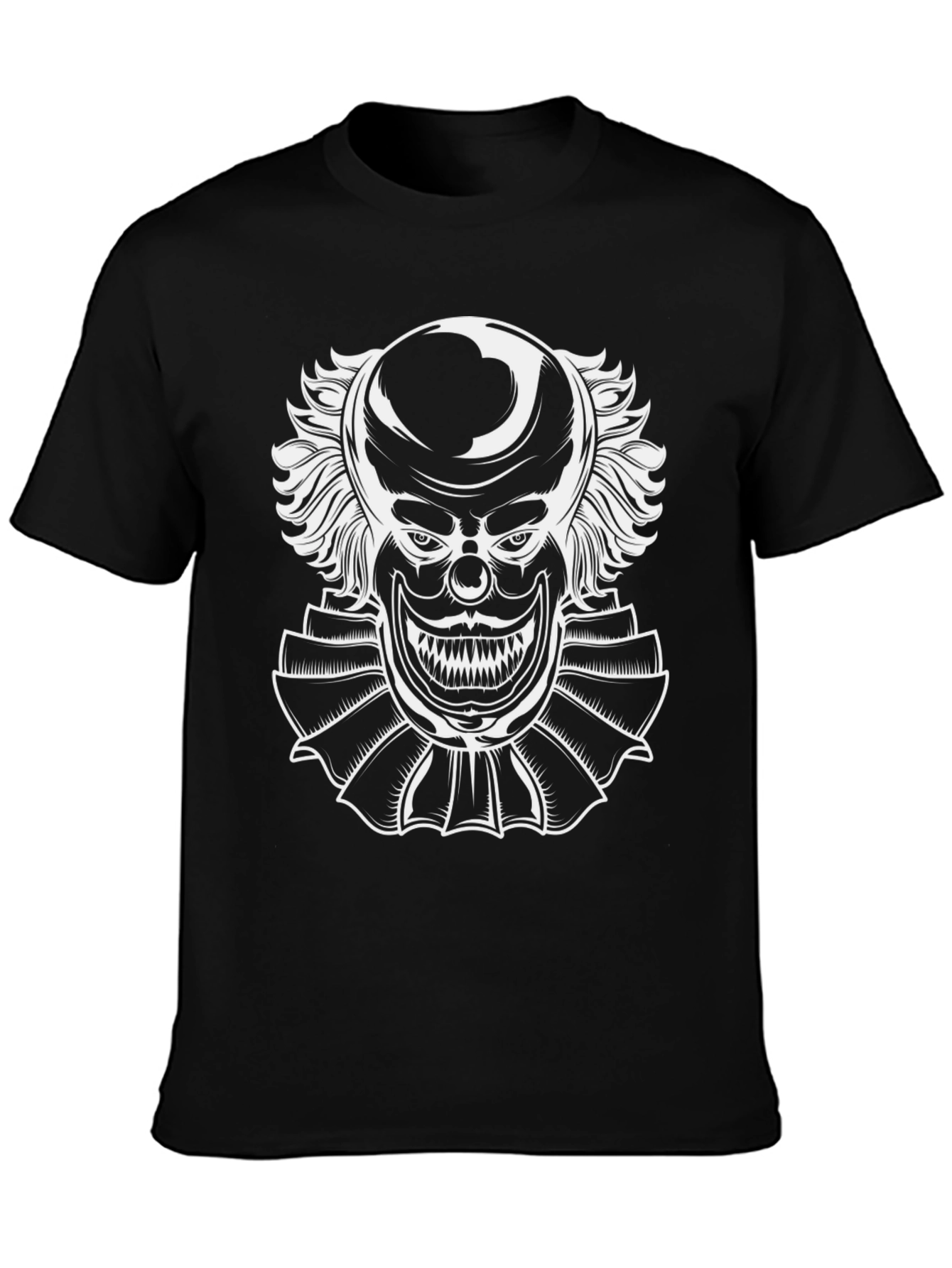 Creepy Clown Graphic Tee - Horror Style