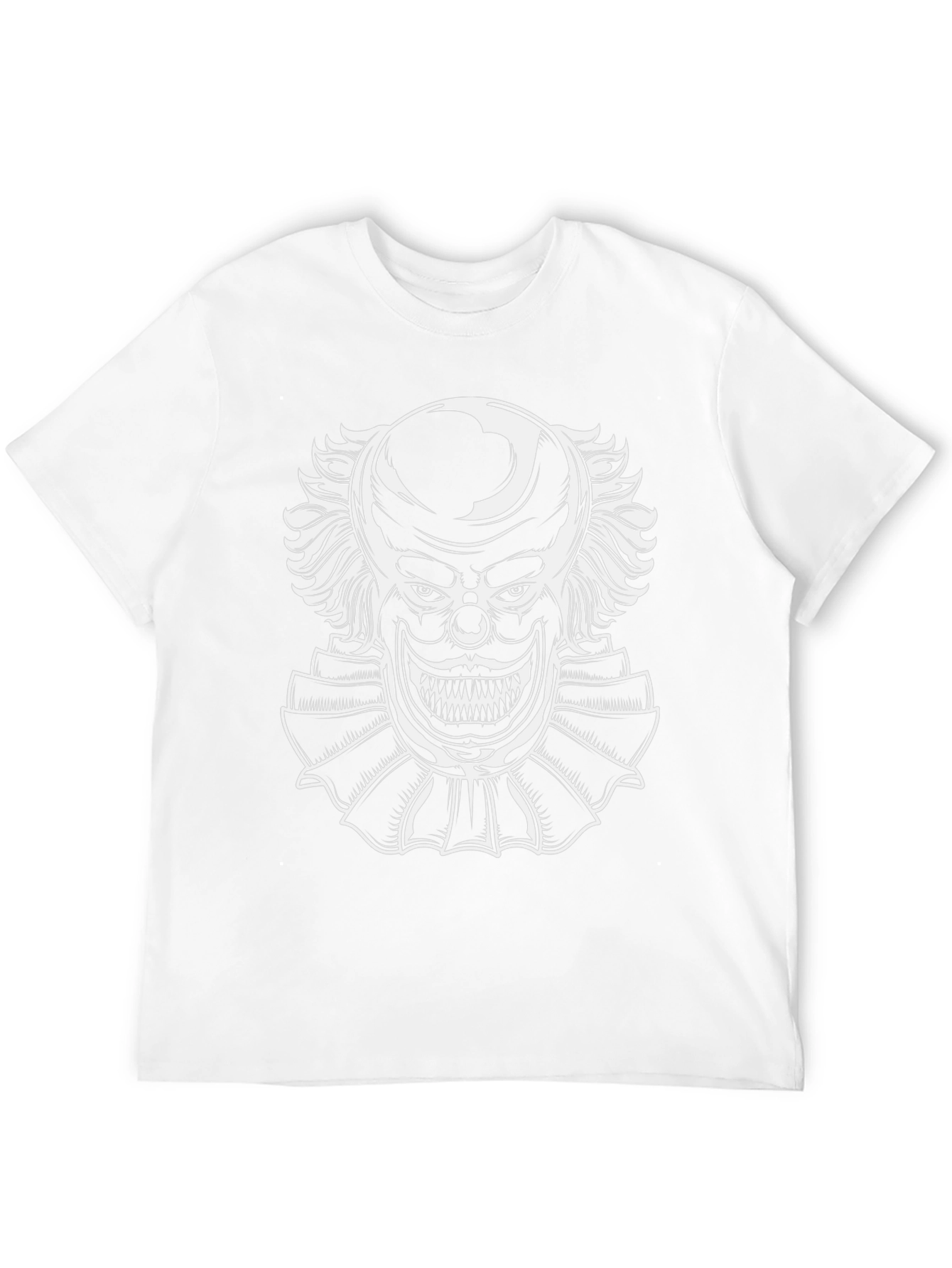 Creepy Clown Graphic Tee - Horror Style