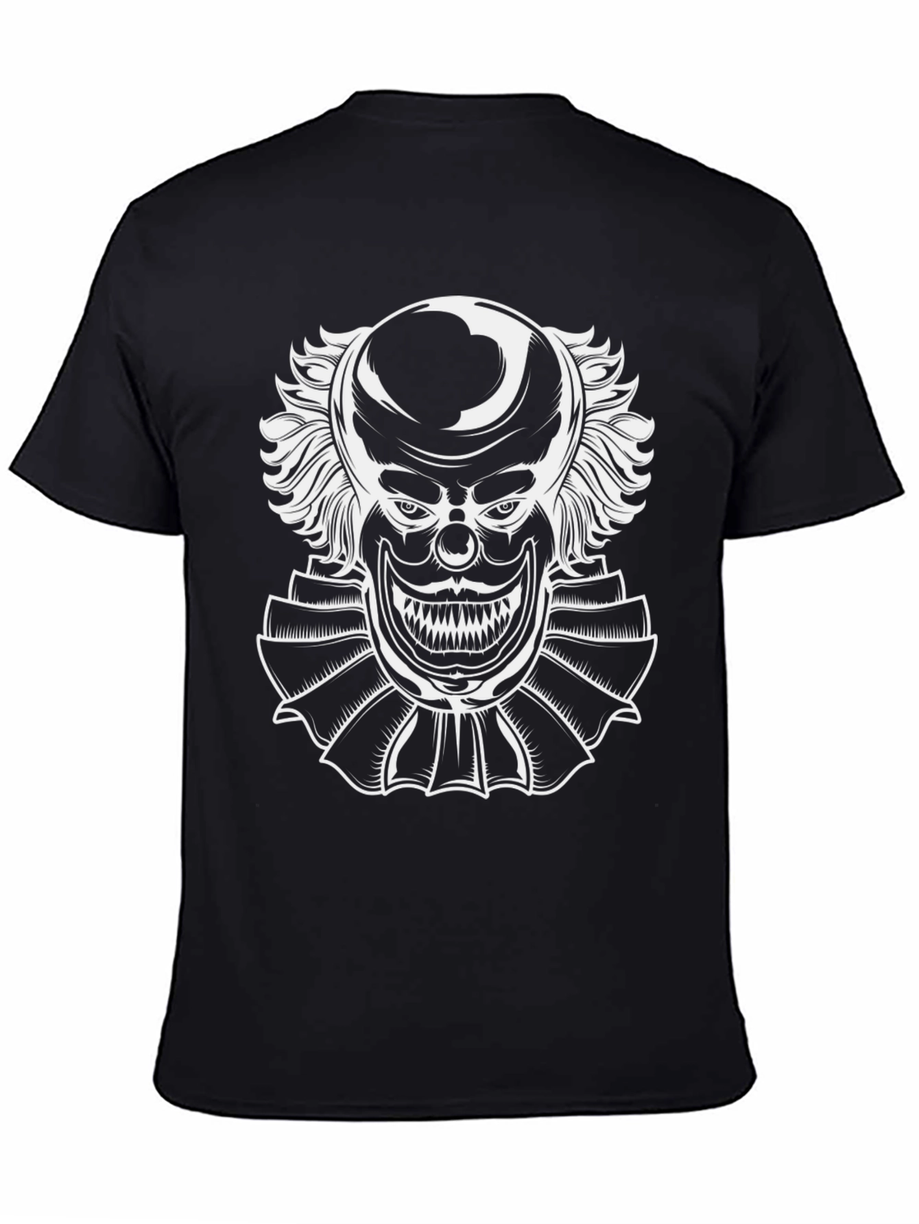 Creepy Clown Graphic Tee - Horror Style