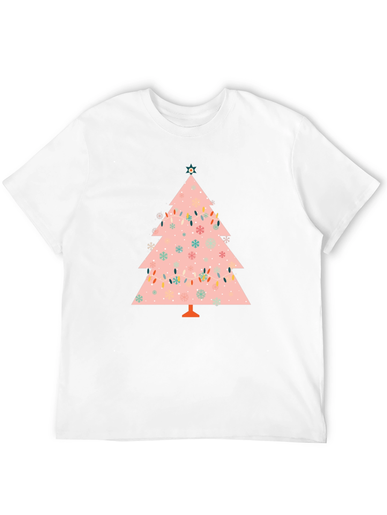 Festive Christmas Tree Graphic Tee - Holiday Style